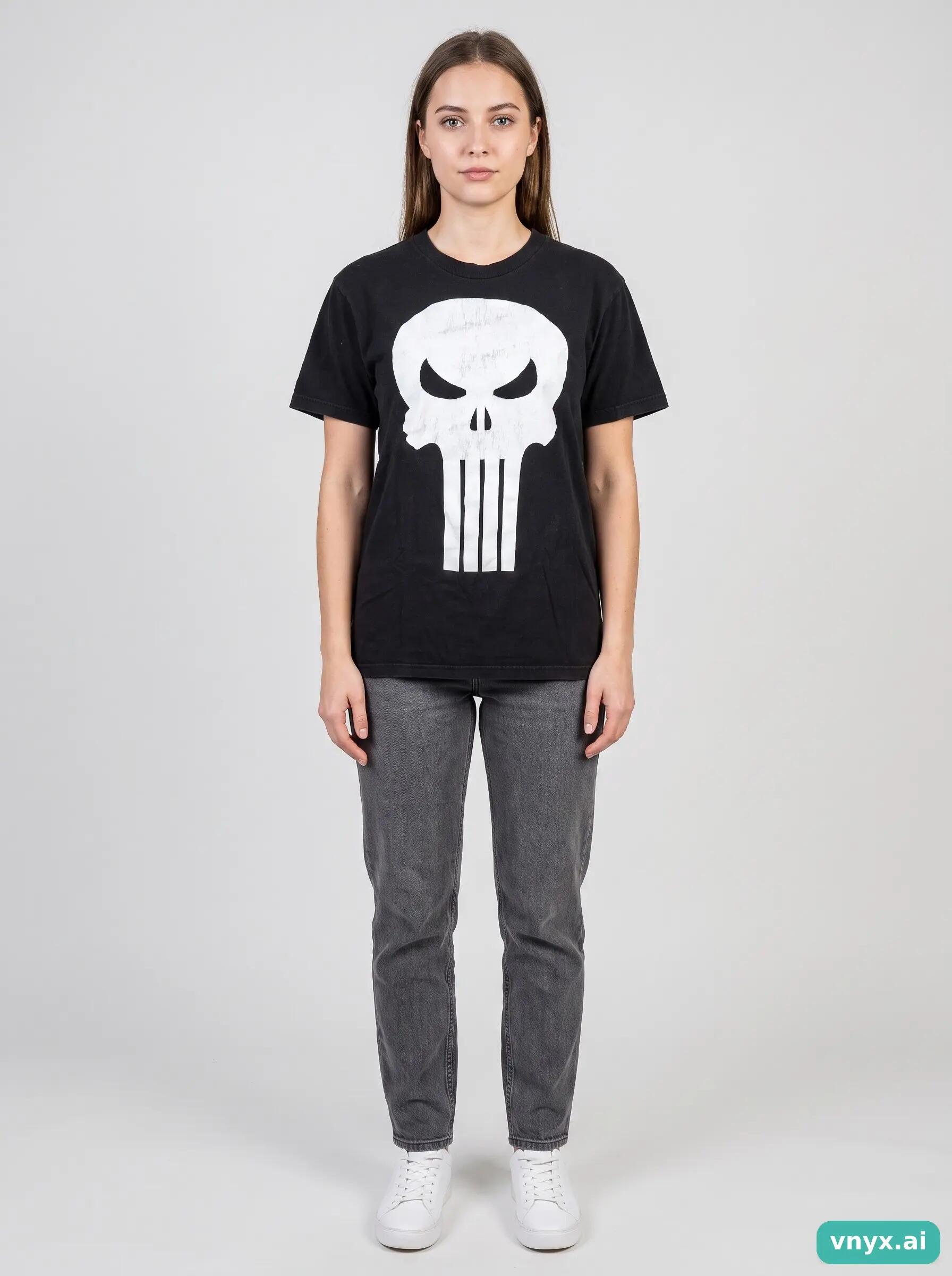 Second Life - Vintage MARVEL Jet Black T-Shirt Women L 3/6