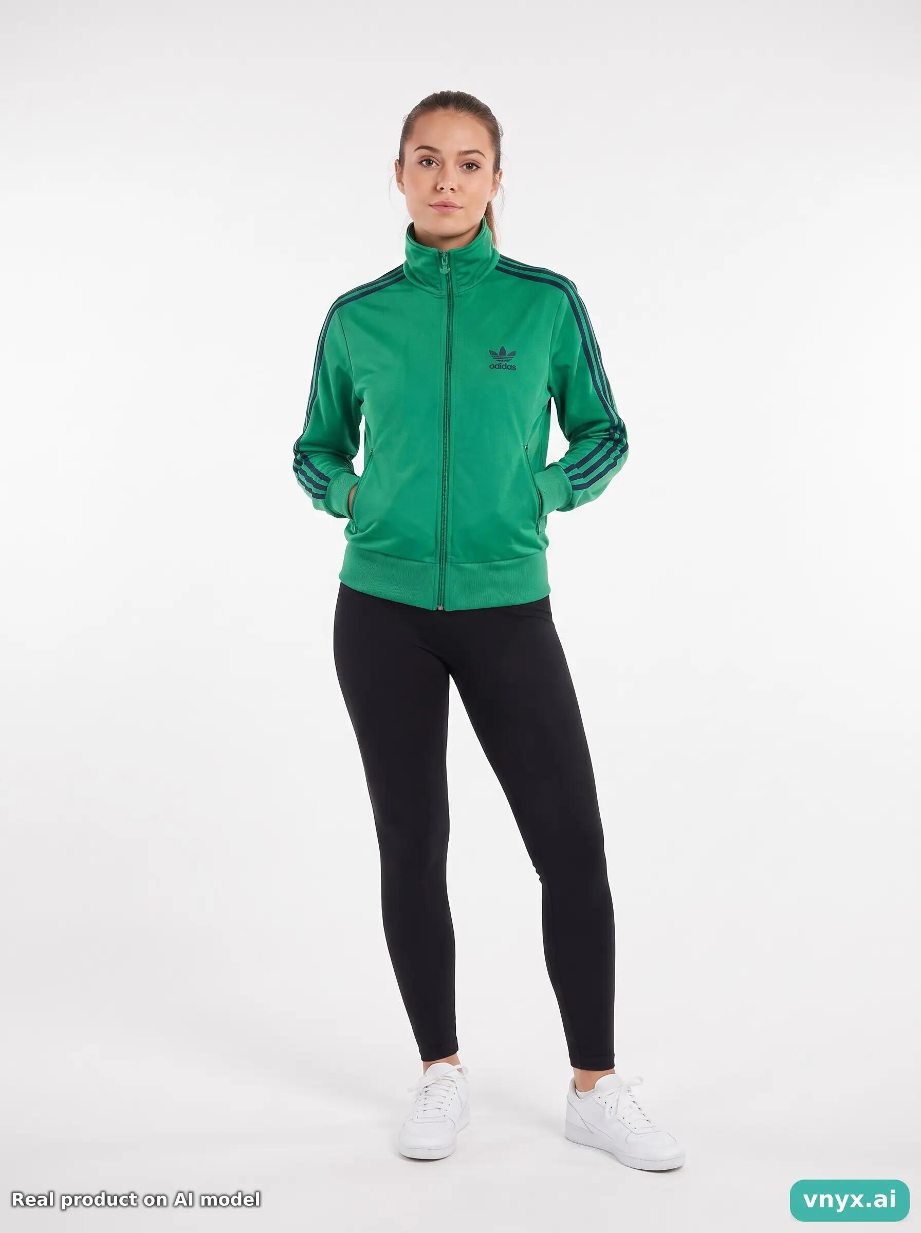 Second Life - Vintage Adidas Green Sports Jacket Women S 6/6