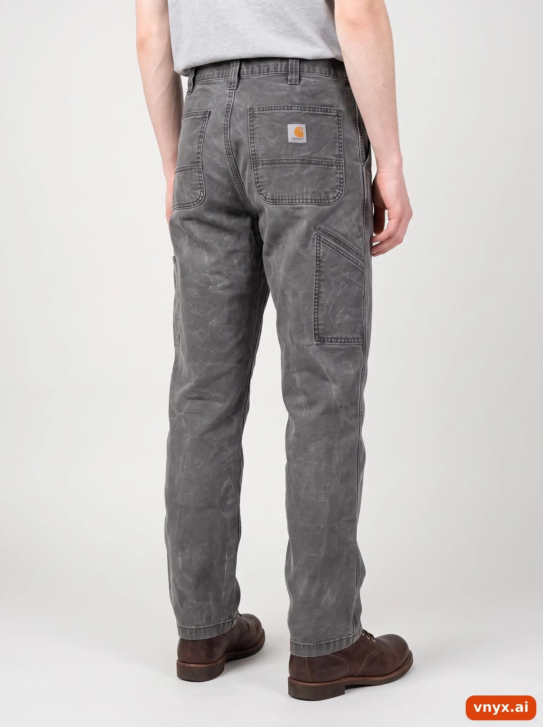 Second Life - Vintage Carhartt Grey Trousers Men W34 L34 5/6