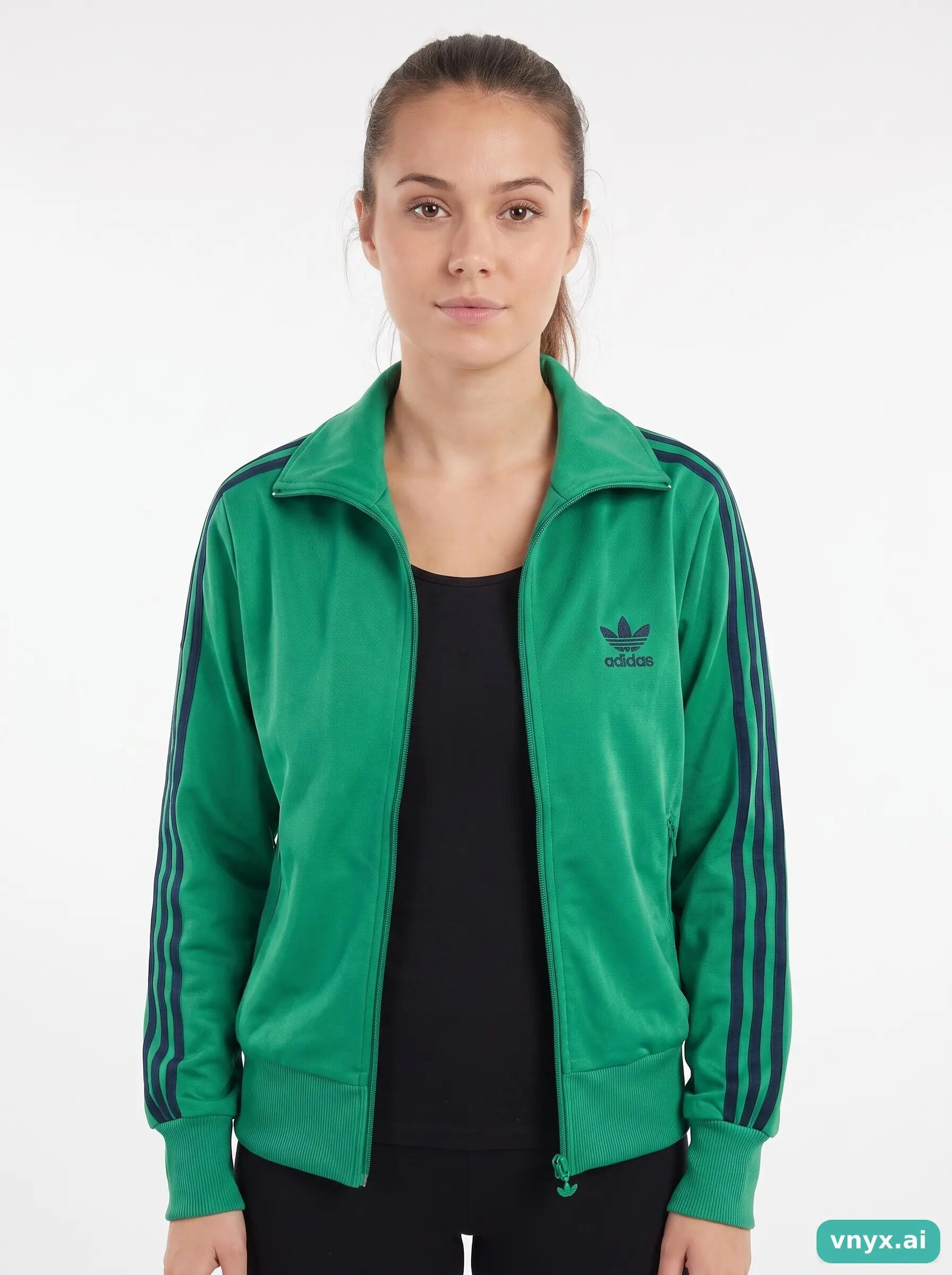 Second Life - Vintage Adidas Green Sports Jacket Women S 5/6