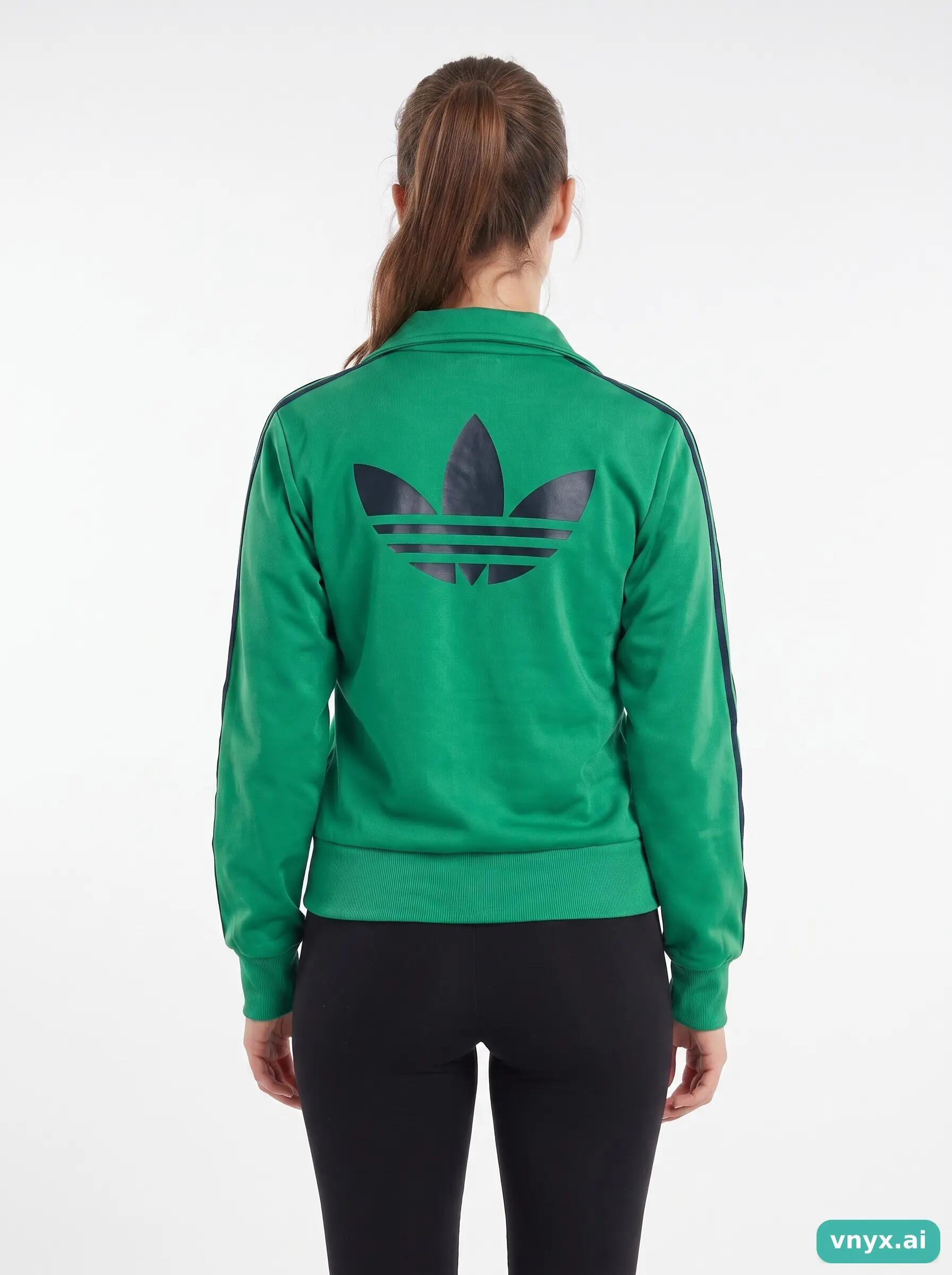 Second Life - Vintage Adidas Green Sports Jacket Women S 2/6