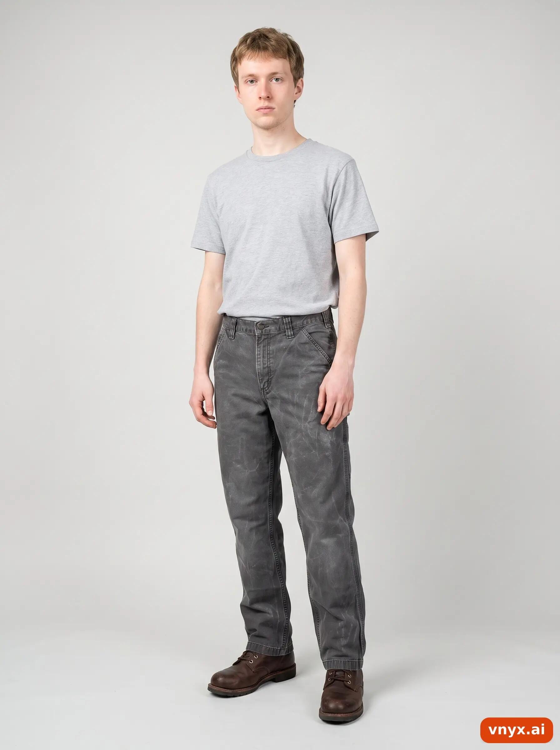 Second Life - Vintage Carhartt Grey Trousers Men W34 L34 3/6