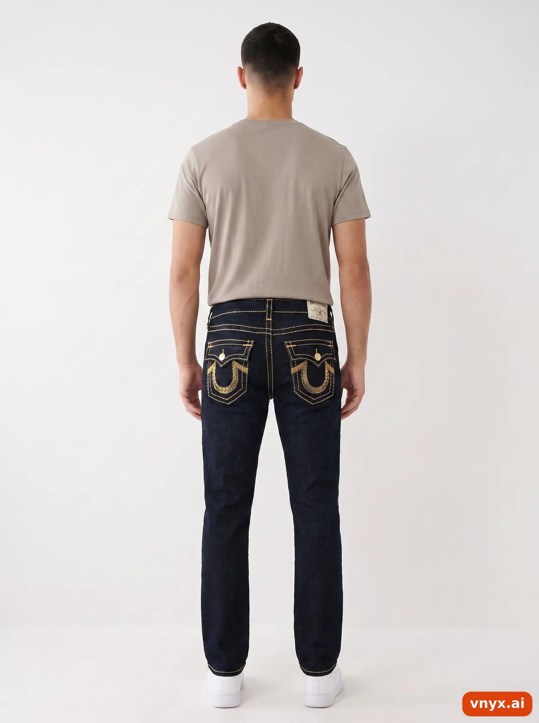 Second Life - Vintage True Religion Black Jeans Men 26 30 4/6