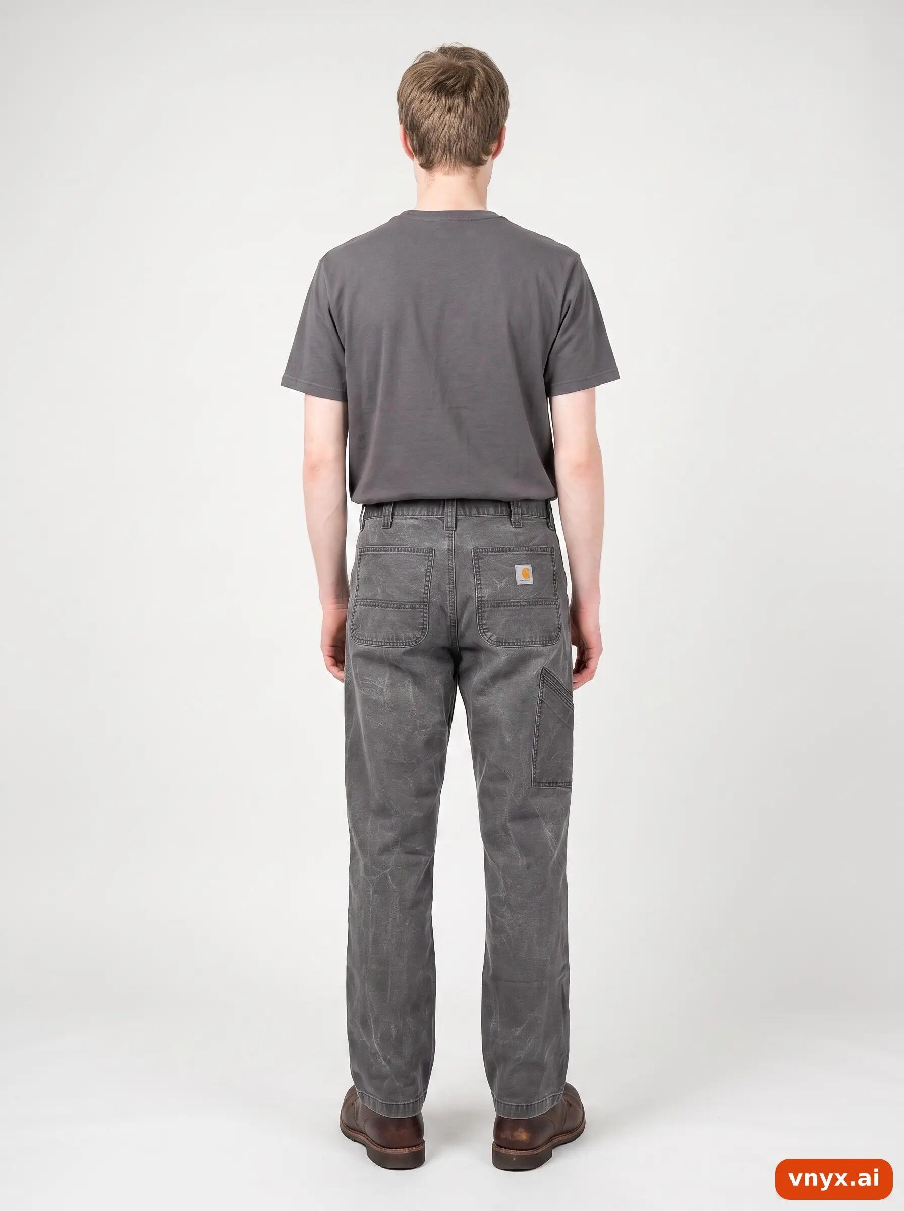 Second Life - Vintage Carhartt Grey Trousers Men W34 L34 2/6