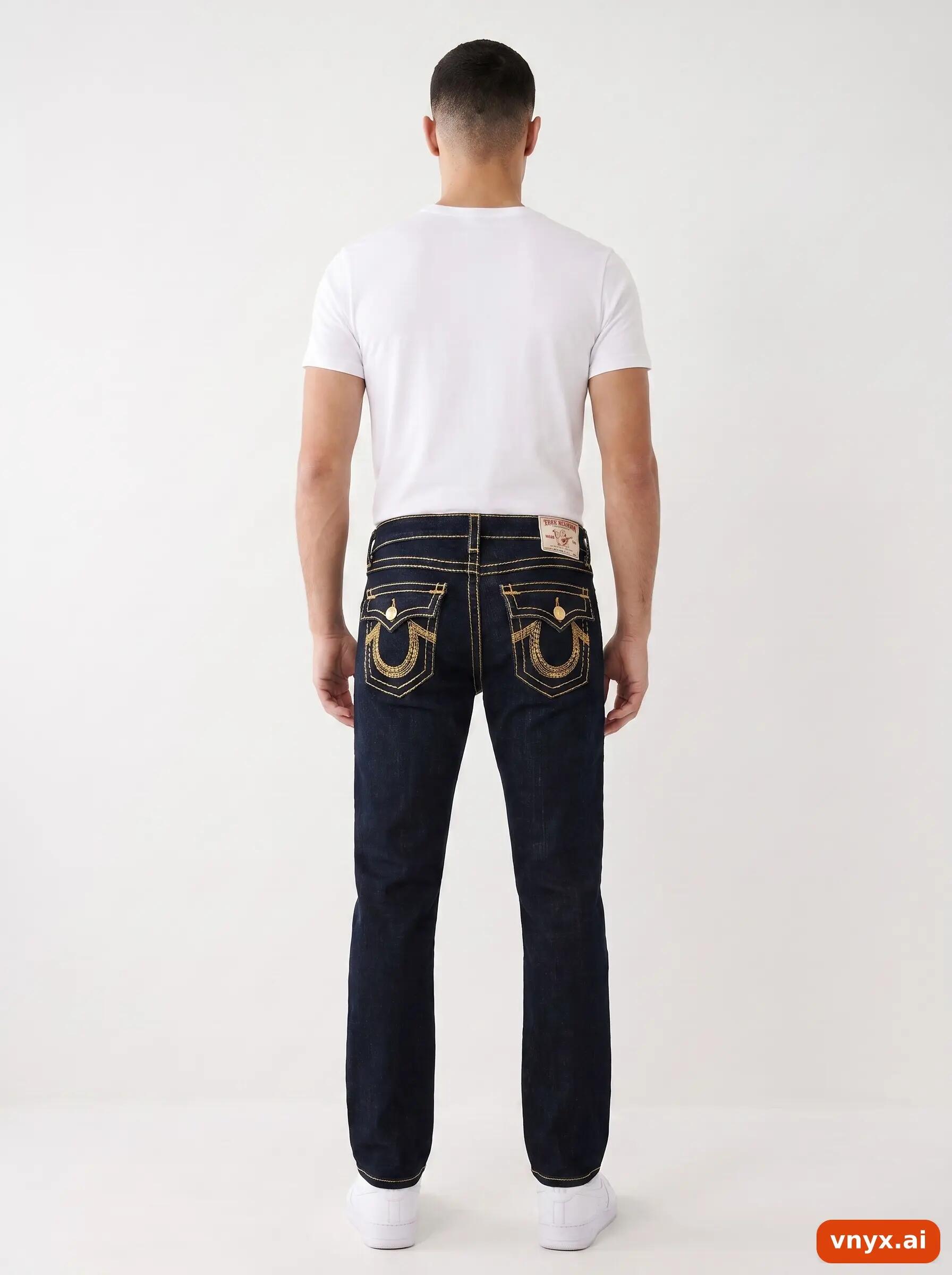 Second Life - Vintage True Religion Black Jeans Men 26 30 2/6