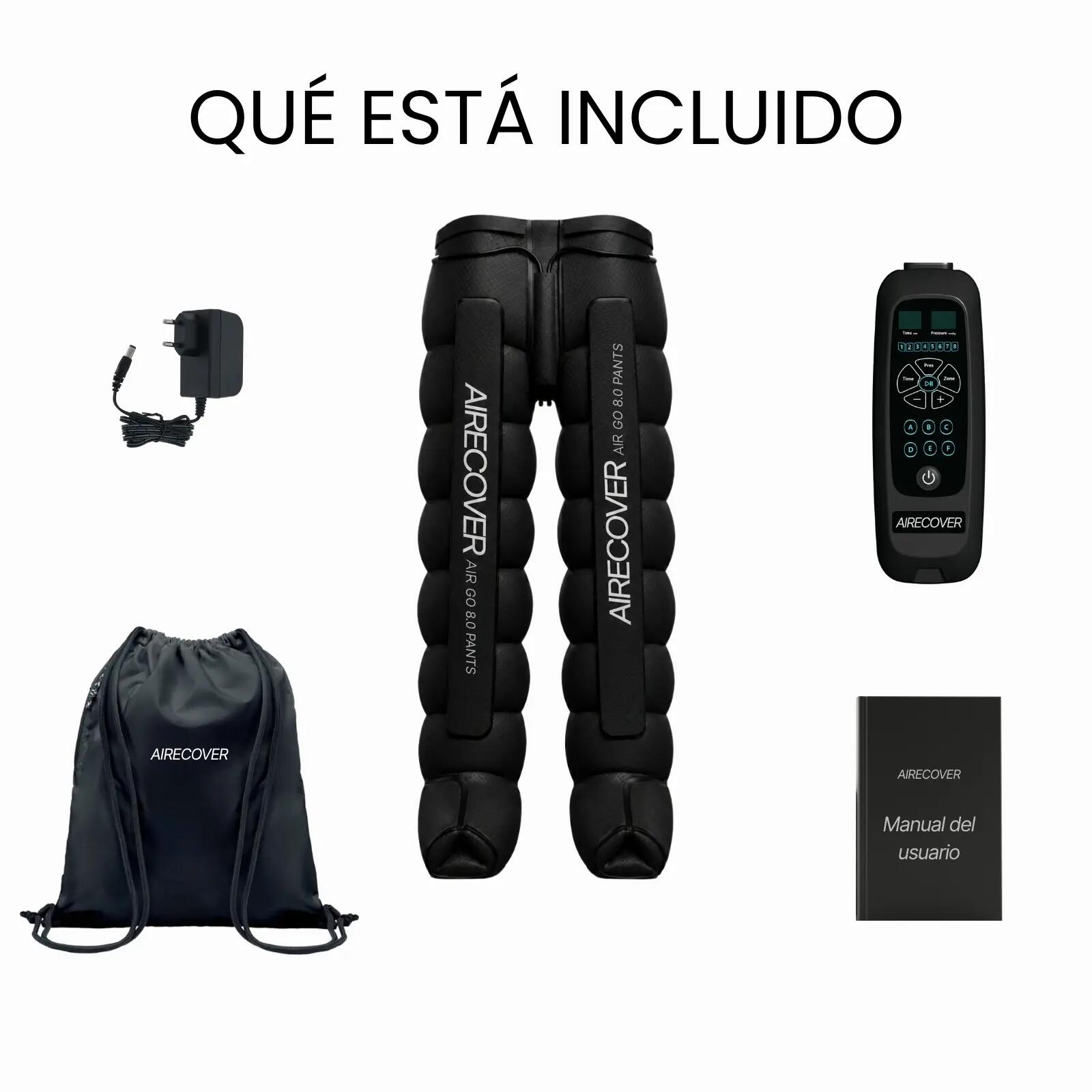AIR GO 8.0 PANTS – Draagbaar pressotherapieapparaat met 8 luchtkamers 7/9