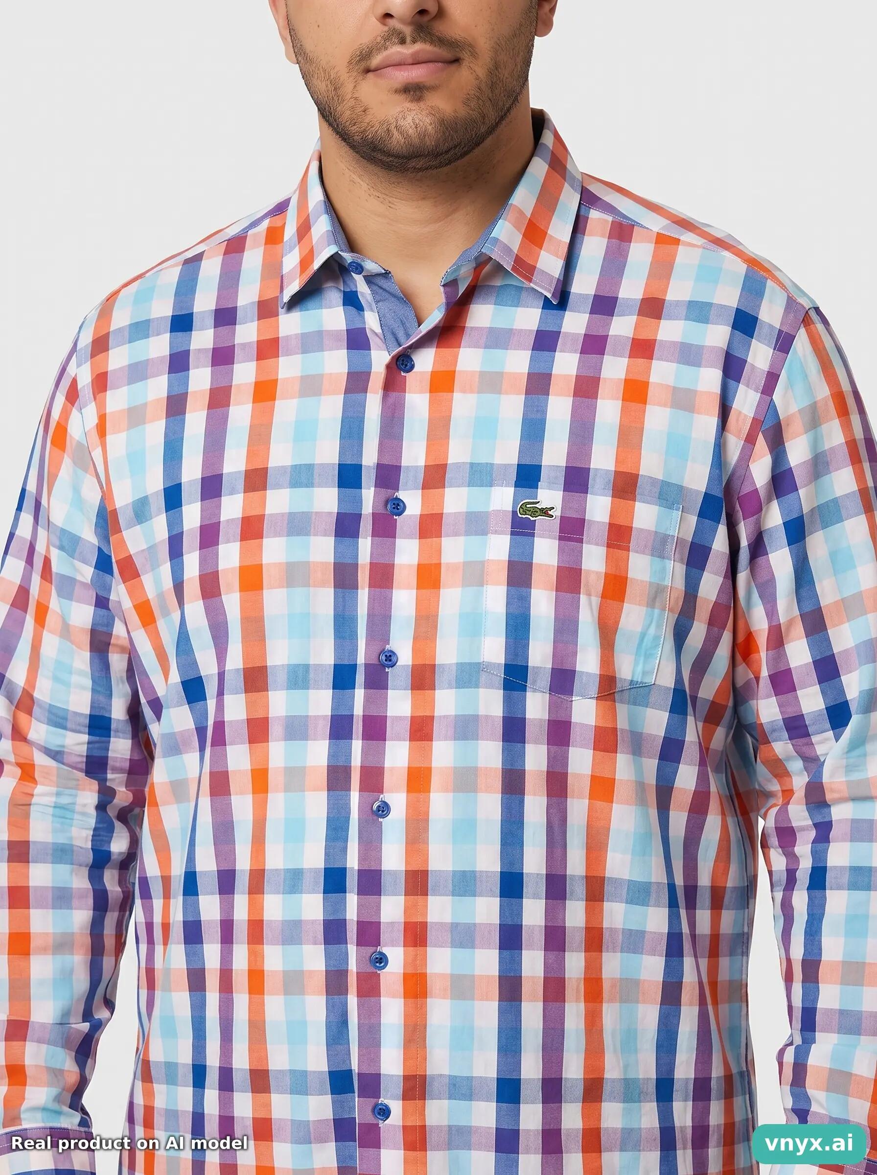 Second Life - Vintage Lacoste Orange Casual Shirt Men XXL 6/6