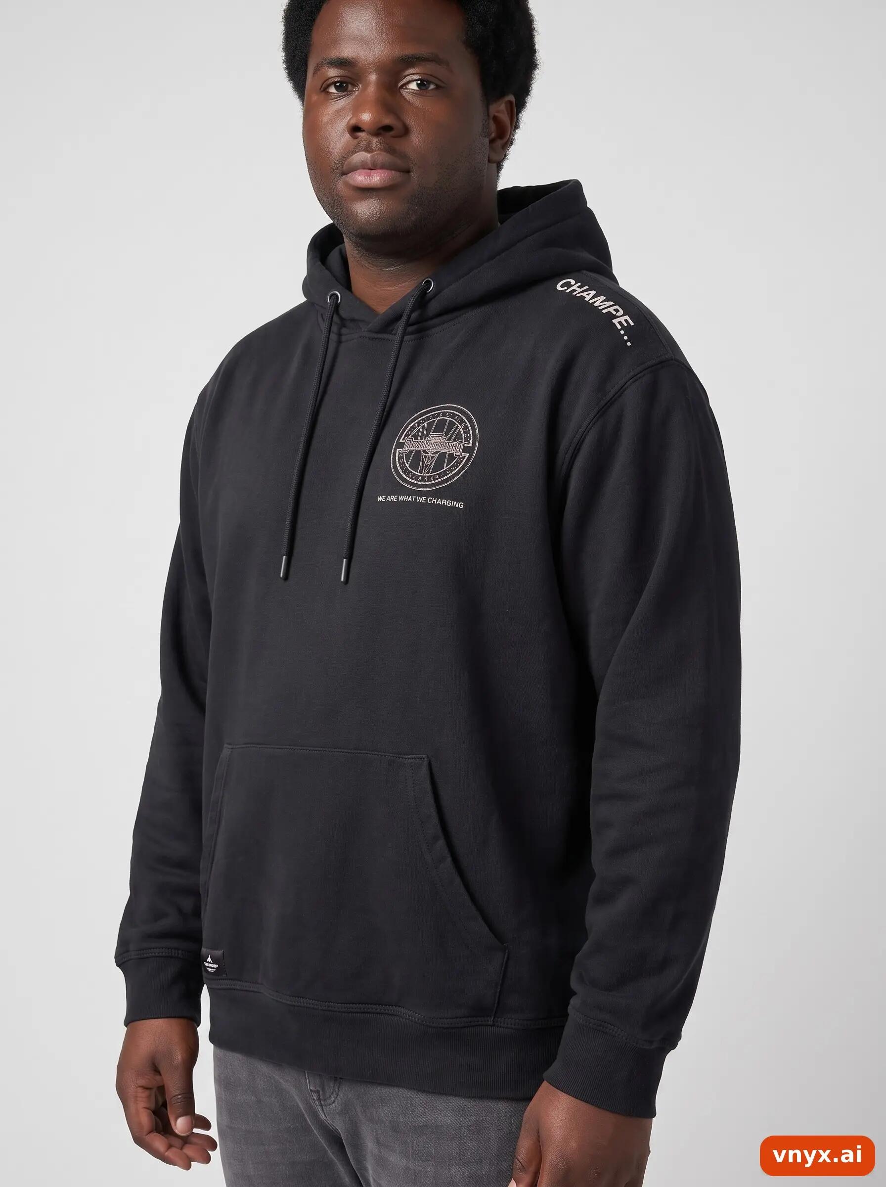 Second Life - Vintage Craft Black Hoodie Men XL 5/6