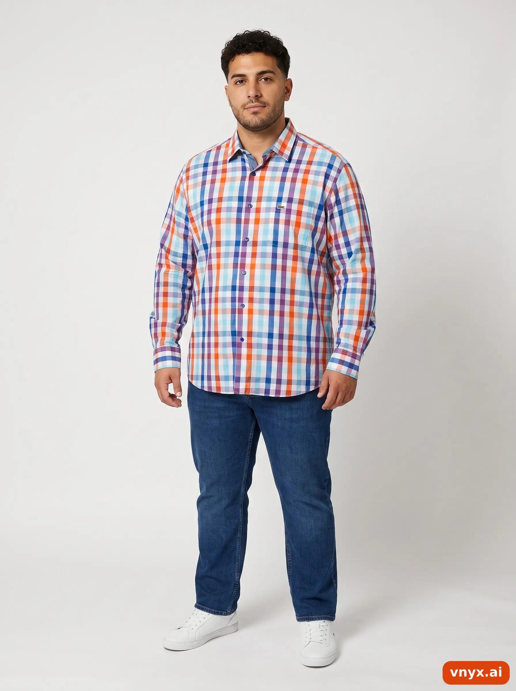 Second Life - Vintage Lacoste Orange Casual Shirt Men XXL 3/6