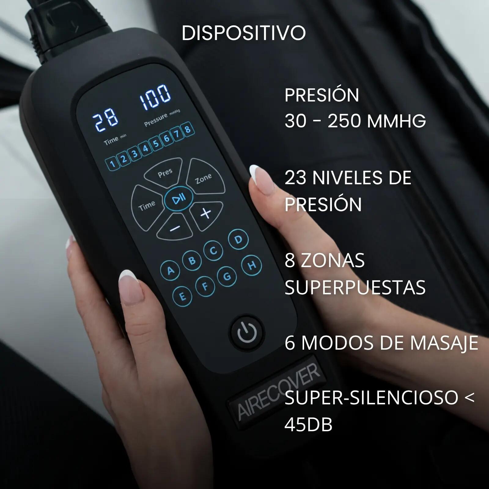 AIR GO 8.0 PANTS – Draagbaar pressotherapieapparaat met 8 luchtkamers 2/9