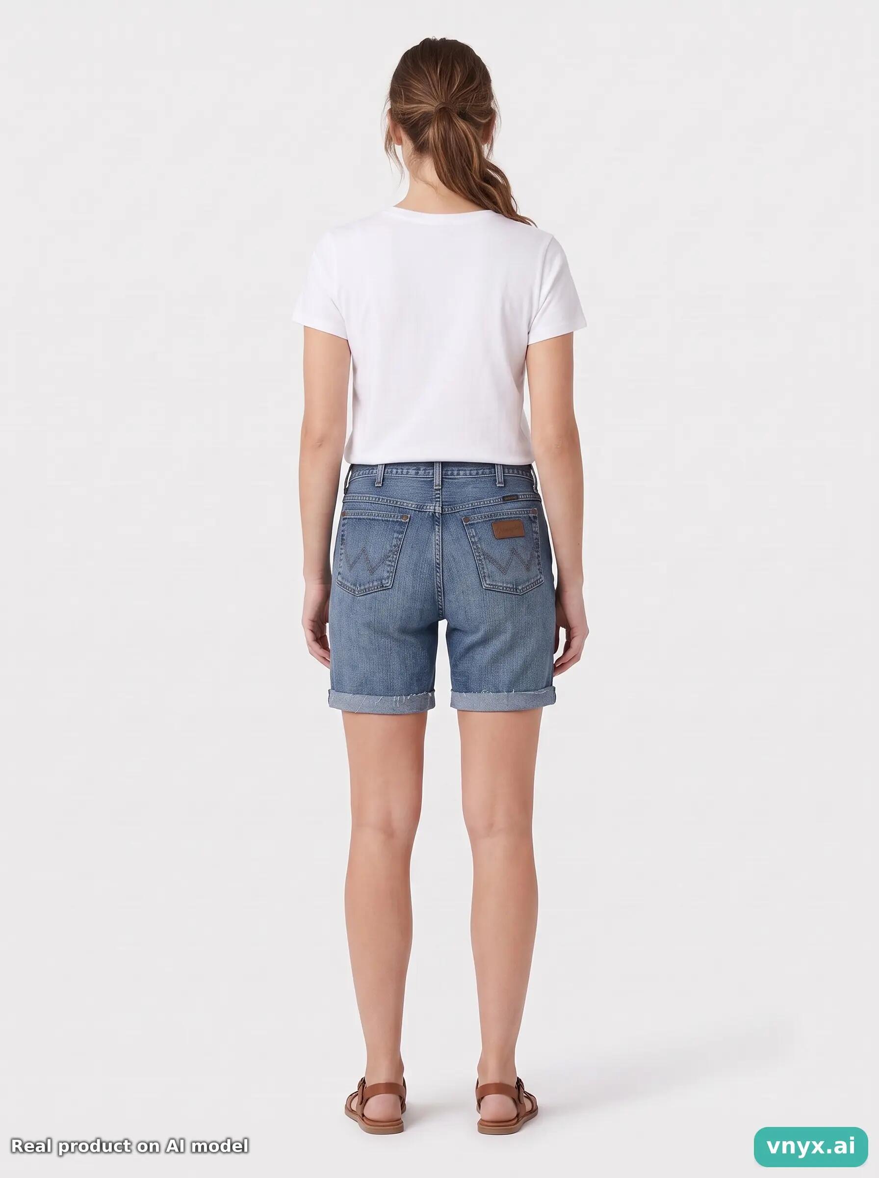 Second Life - Vintage Wrangler Light Blue Denim Shorts W33 4/6