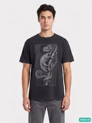 Second life - vintage gildan classic black t-shirt men l