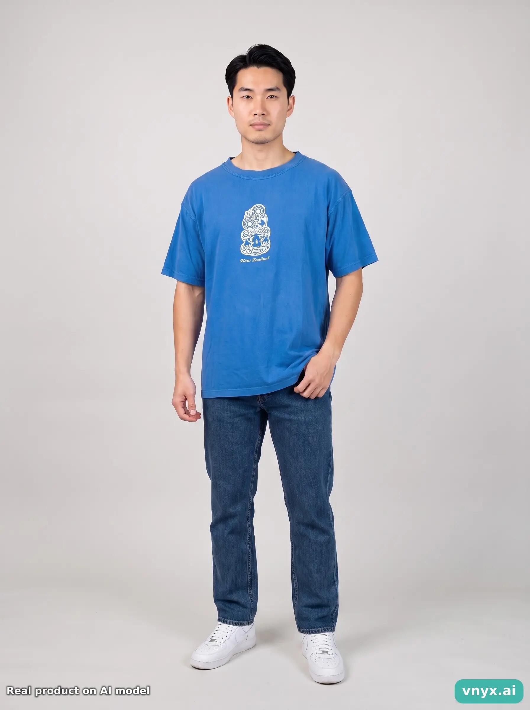 Second Life - Vintage CHAMPIONS Blue T-Shirt Men M 6/6