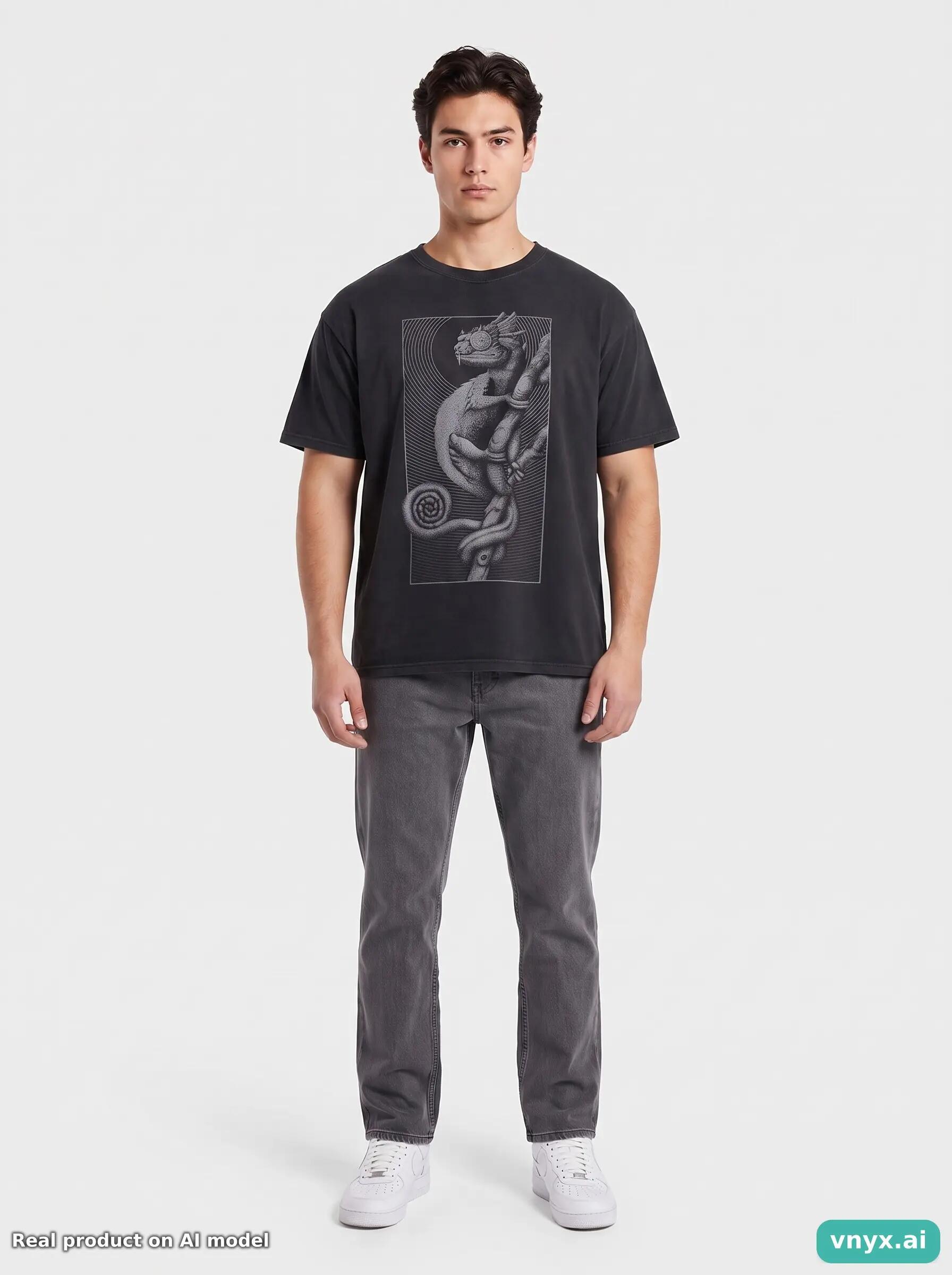 Second Life - Vintage Gildan Classic Black T-Shirt Men L 6/6
