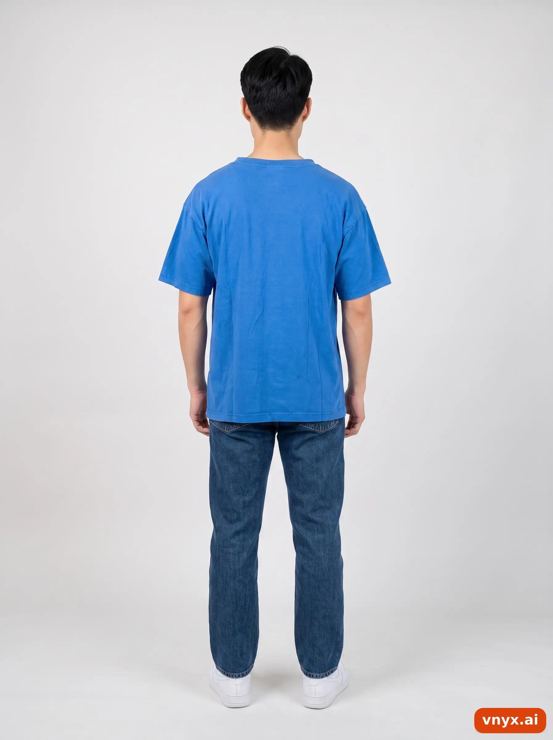 Second Life - Vintage CHAMPIONS Blue T-Shirt Men M 4/6