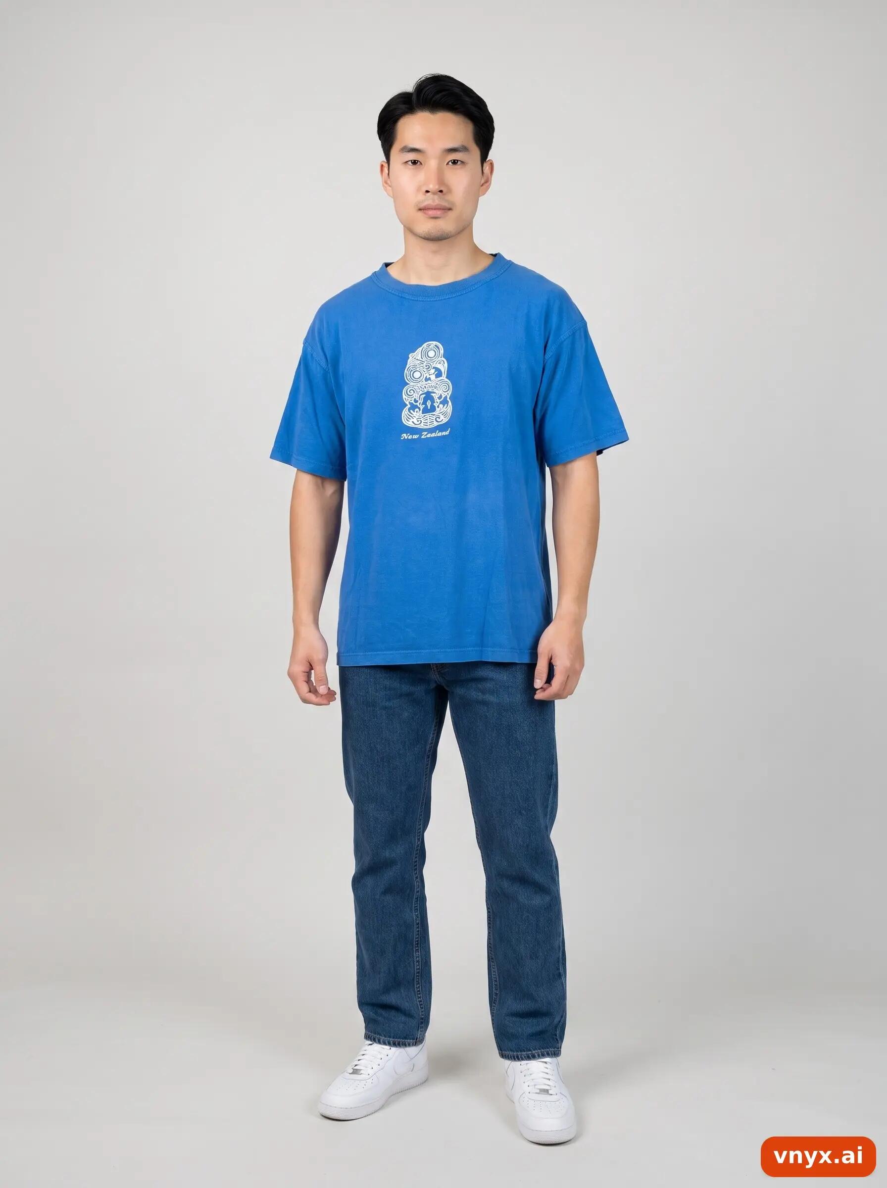 Second Life - Vintage CHAMPIONS Blue T-Shirt Men M 3/6