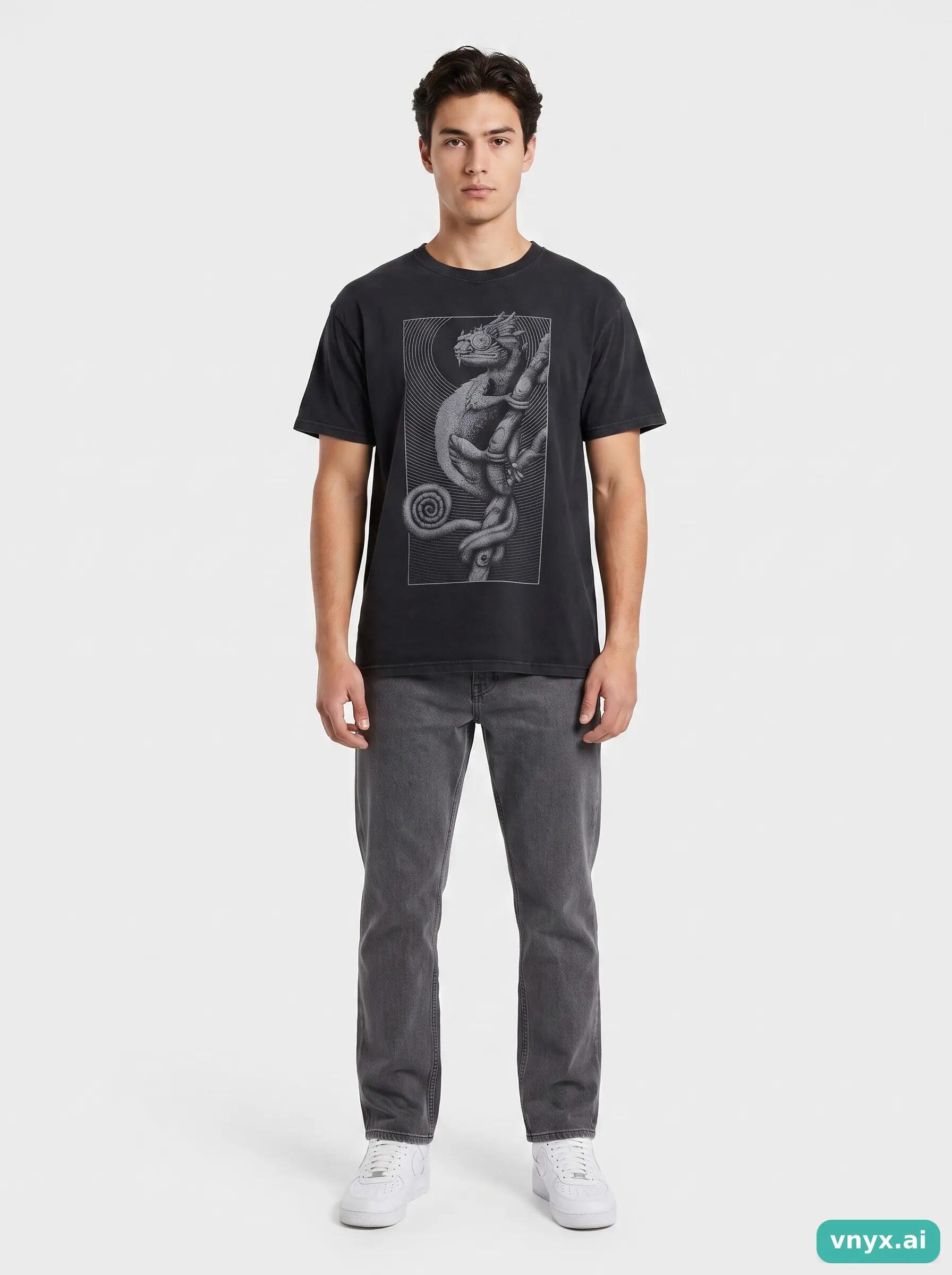 Second Life - Vintage Gildan Classic Black T-Shirt Men L 3/6