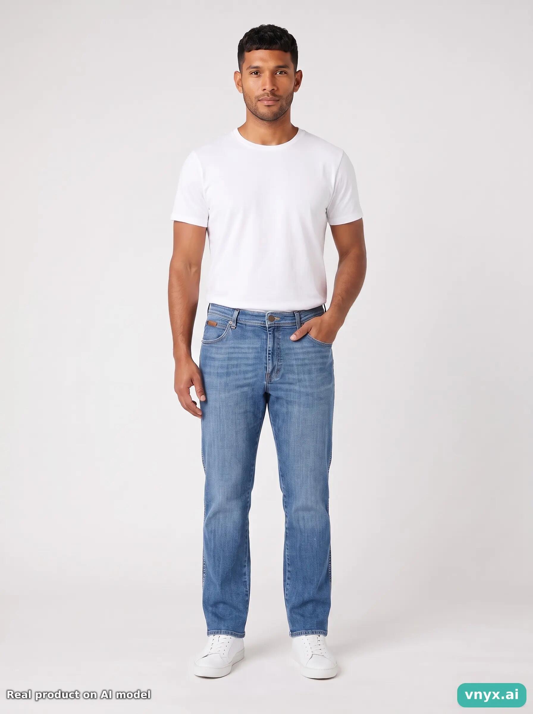 Second Life - Vintage Wrangler Blue Jeans Men W33 /L22 5/6