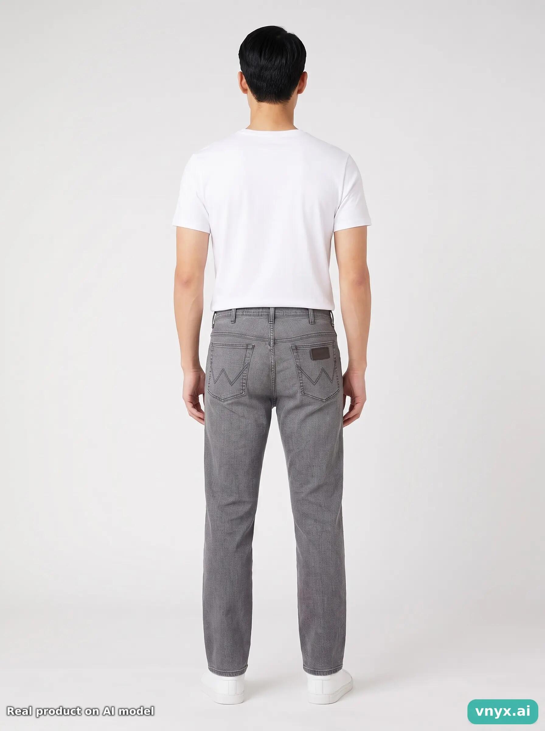Second Life - Vintage Wrangler Grey Jeans Men W36 L32 4/6