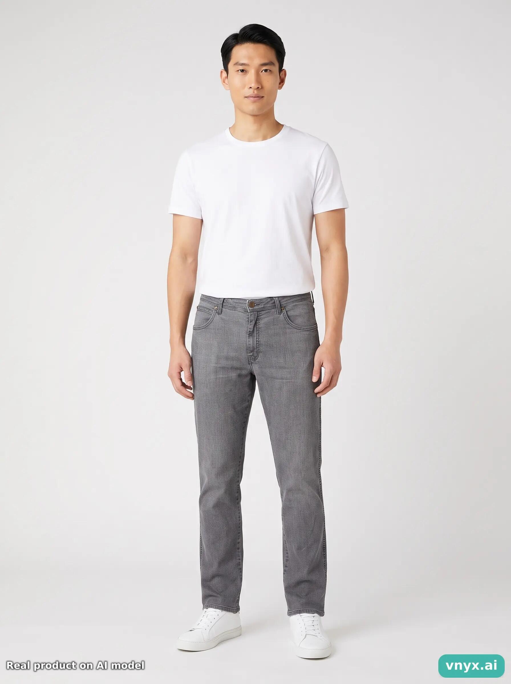 Second Life - Vintage Wrangler Grey Jeans Men W36 L32 3/6