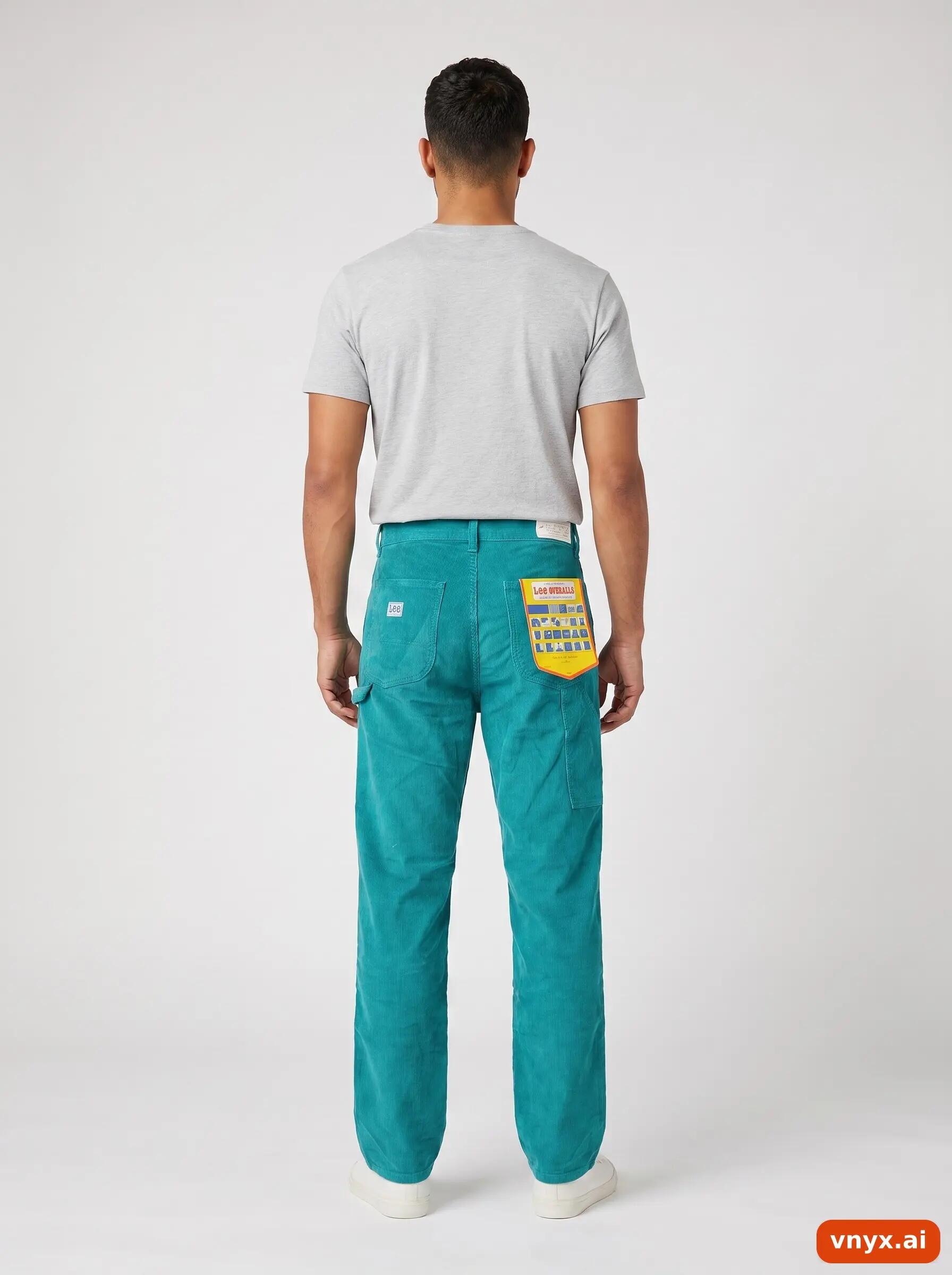 Second Life - Vintage Lee Teal Trousers Men W28 L34 4/6