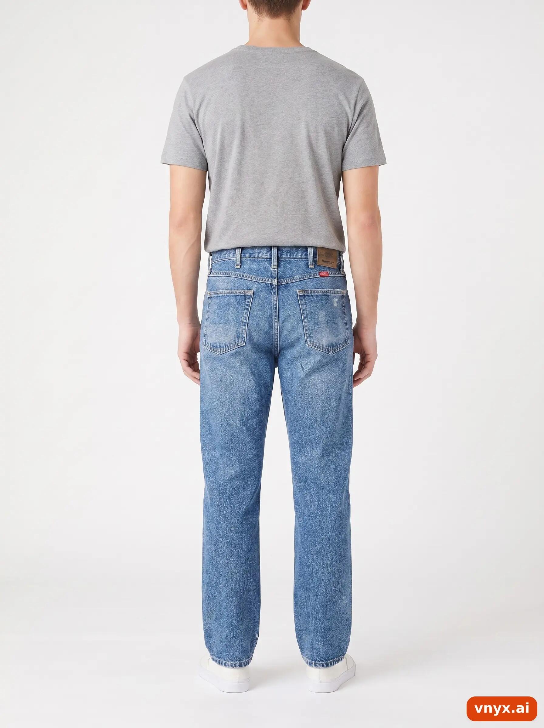 Second Life - Vintage Wrangler Blue Jeans Men W36 L30 2/6