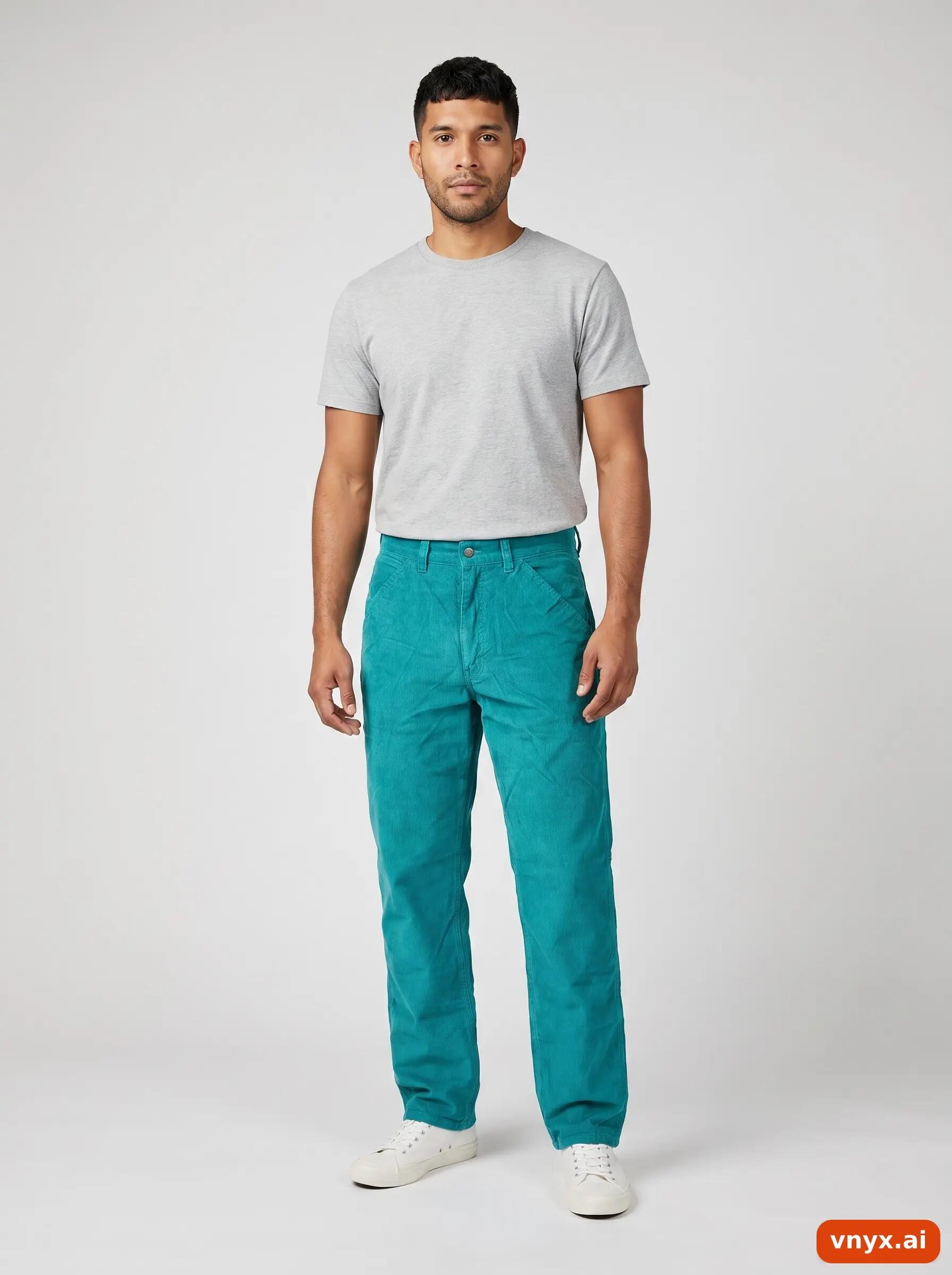 Second Life - Vintage Lee Teal Trousers Men W28 L34 3/6