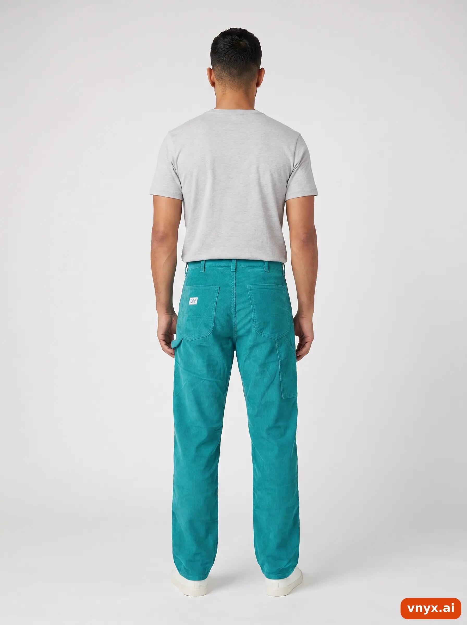 Second Life - Vintage Lee Teal Trousers Men W28 L34 2/6