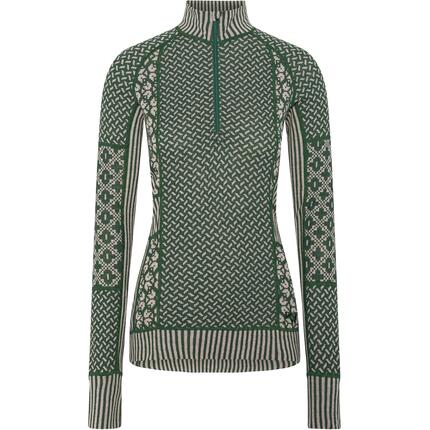 Sous-vêtement technique femme - activités outdoor - col montant - SMEKKER - vert