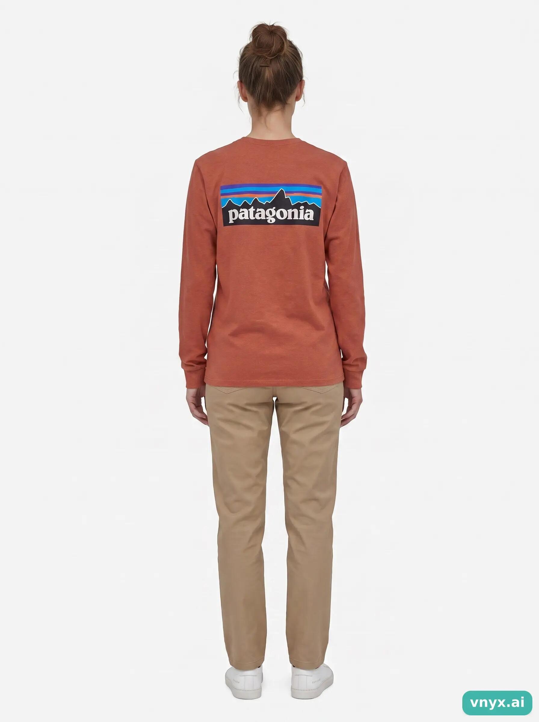 Second Life - Vintage Patagonia Burnt Orange Long-Sleeved Top Women XS 4/6