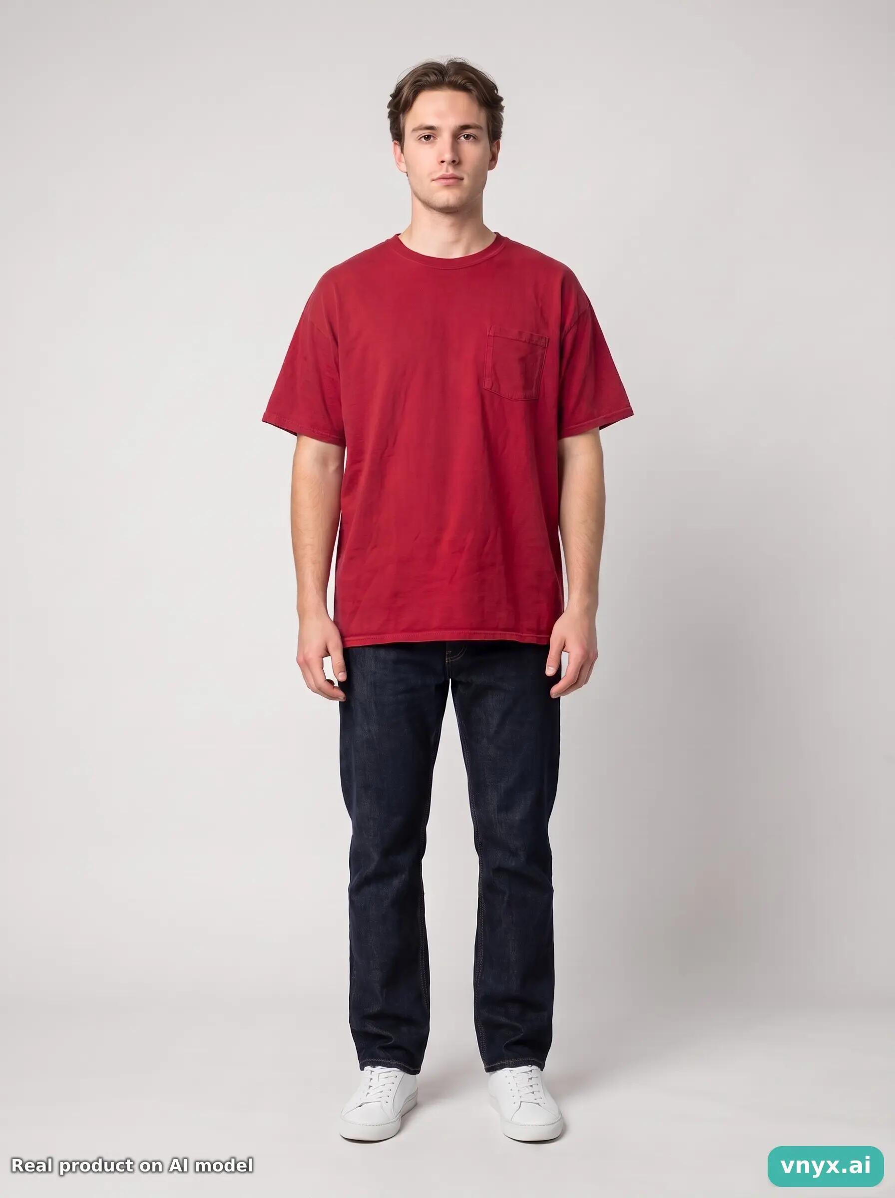 Second Life - Vintage Fruit of the Loom Red T-Shirt Men XXL 6/6