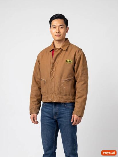 Second Life - Vintage Wrangler Brown Outdoor Jacket Men M