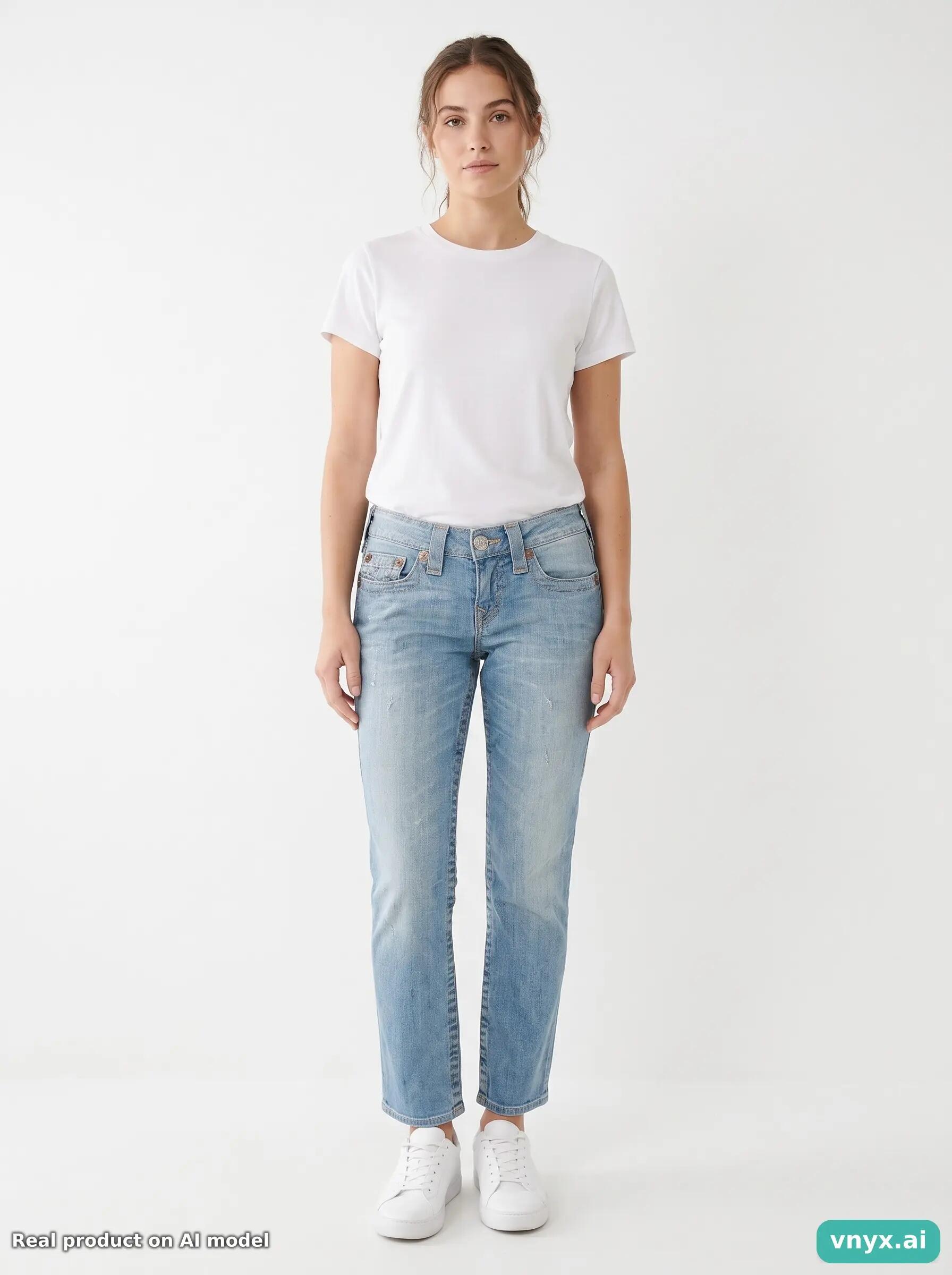 Second Life - Vintage True Religion Light Blue Jeans Women 27 6/6