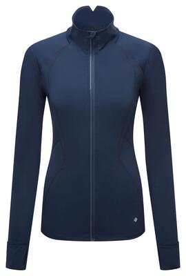 Dames sportvest tech contour donker