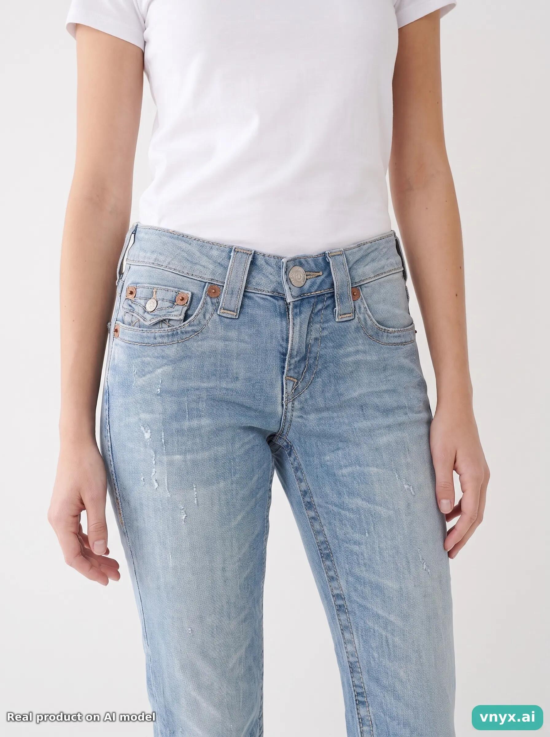 Second Life - Vintage True Religion Light Blue Jeans Women 27 5/6