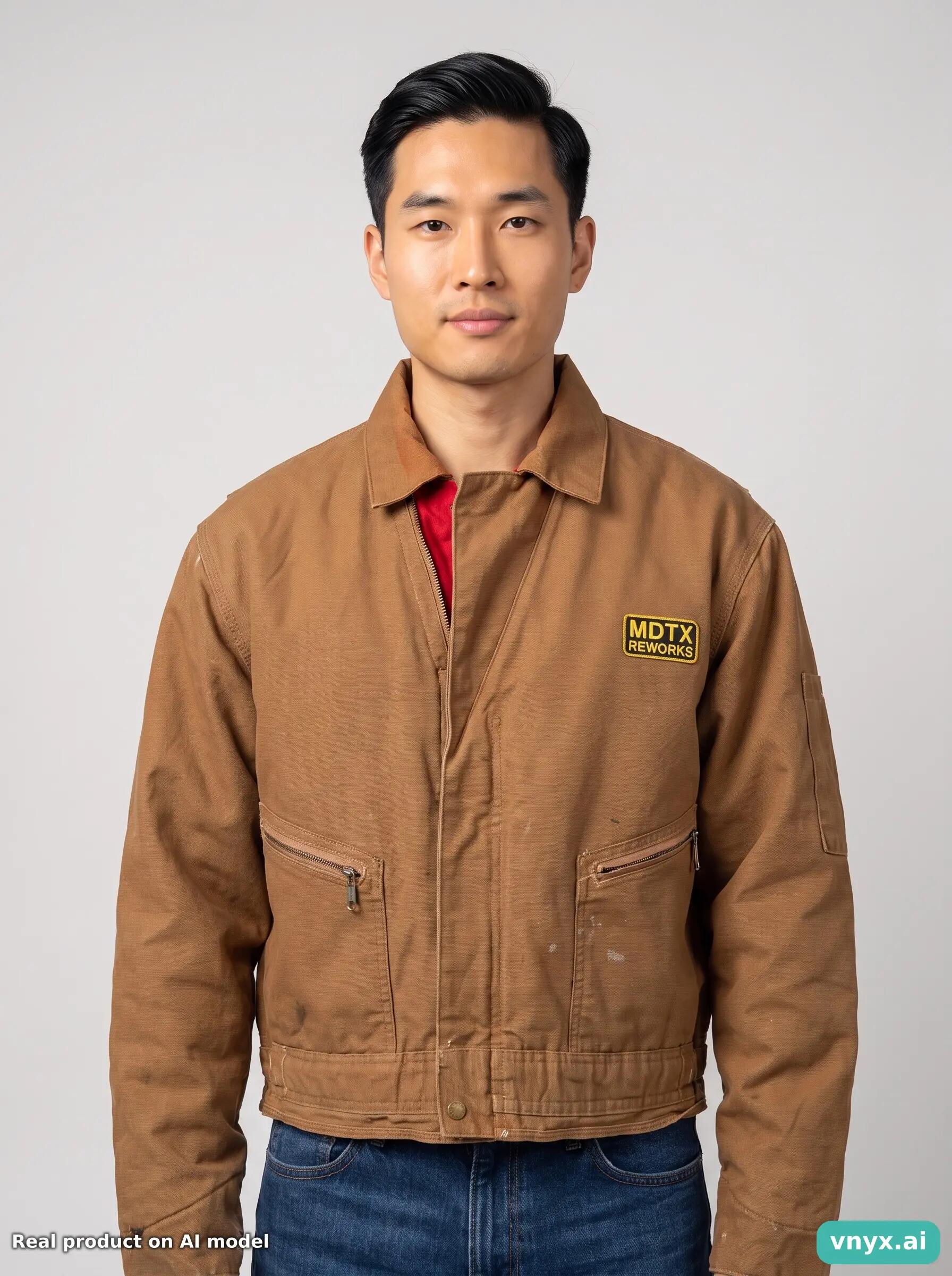 Second Life - Vintage Wrangler Brown Outdoor Jacket Men M 6/6