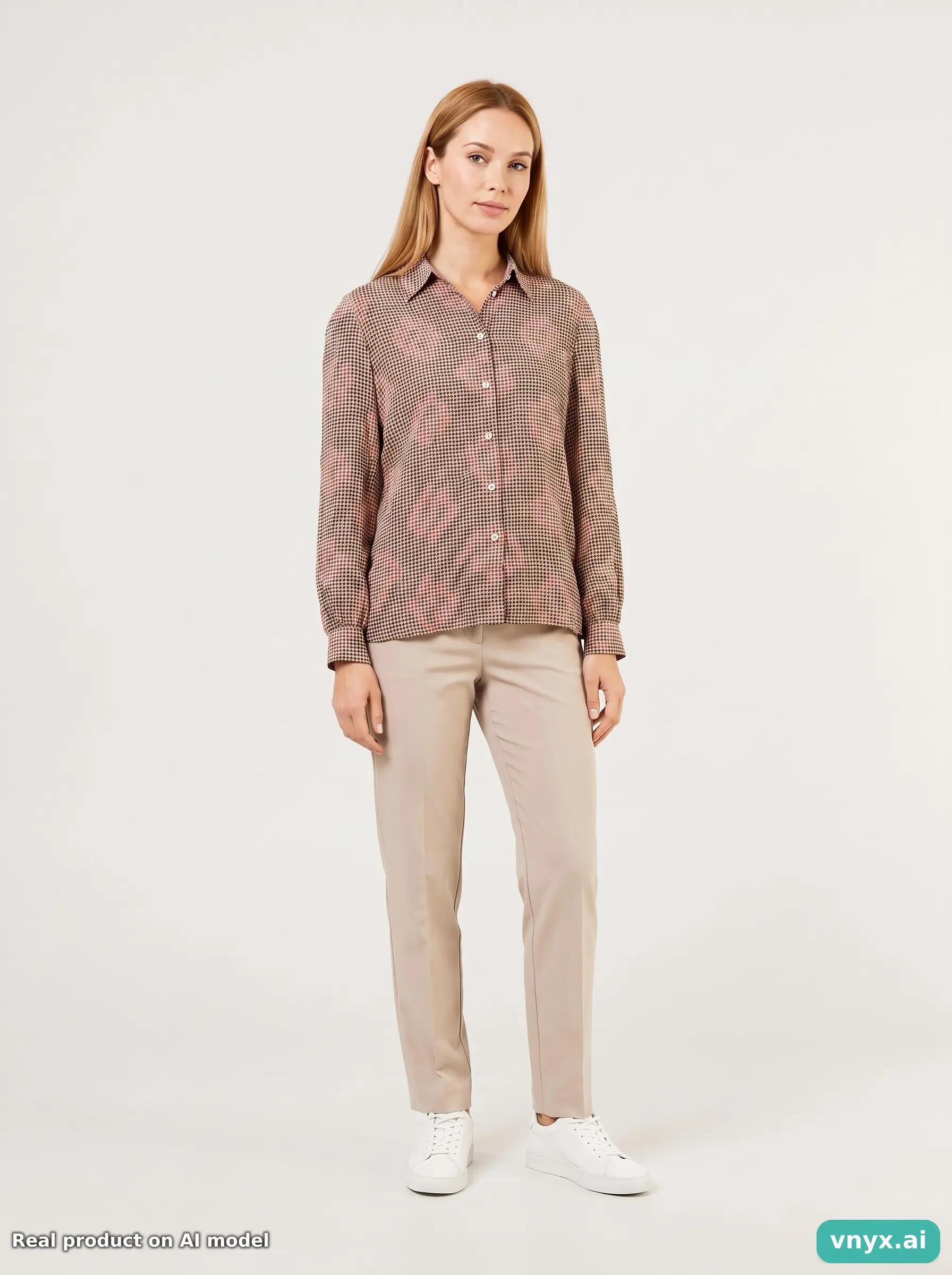 Second Life - Vintage Aquascutum Beige Shirt Blouse Women S 6/6