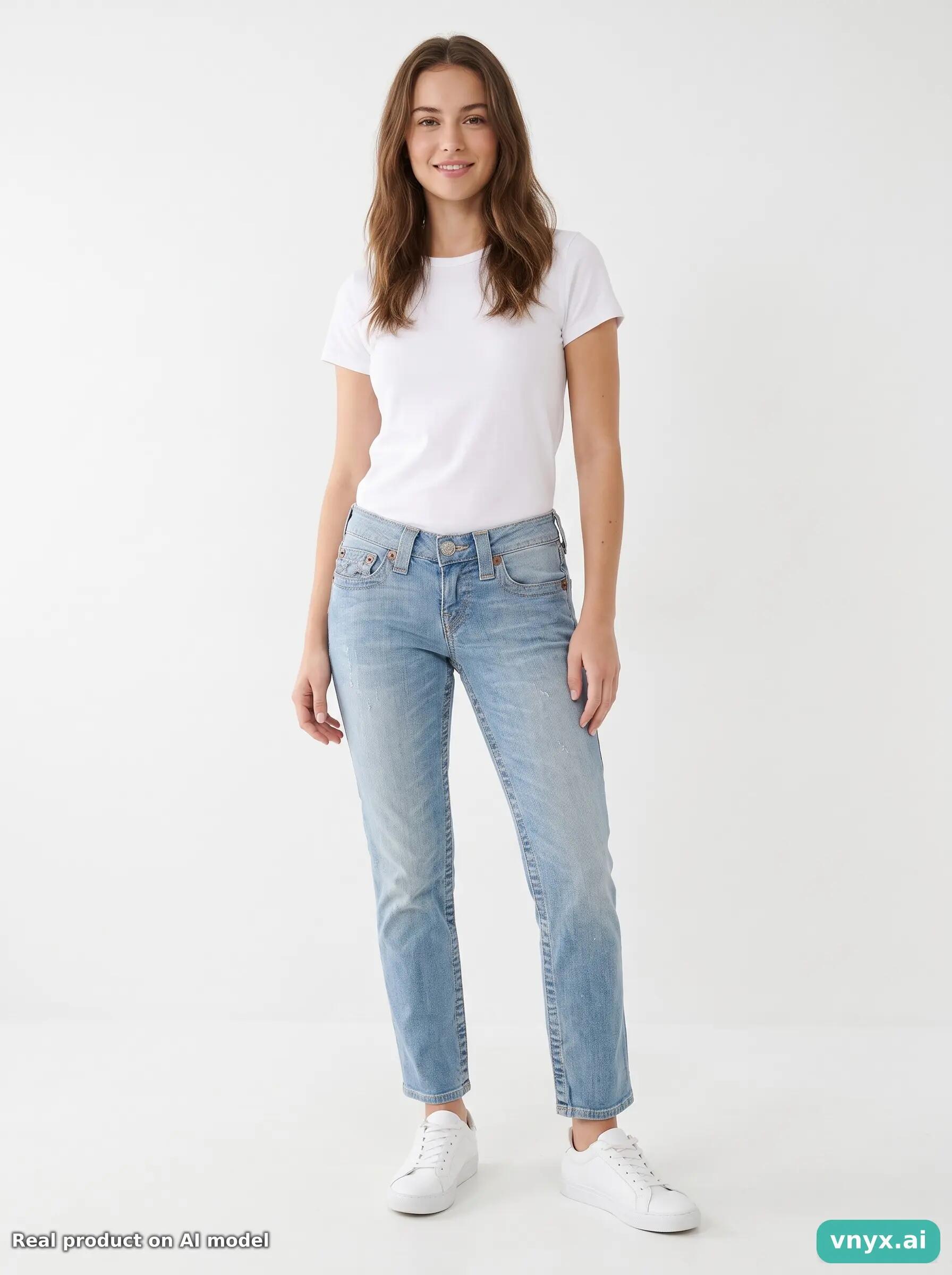 Second Life - Vintage True Religion Light Blue Jeans Women 27 3/6