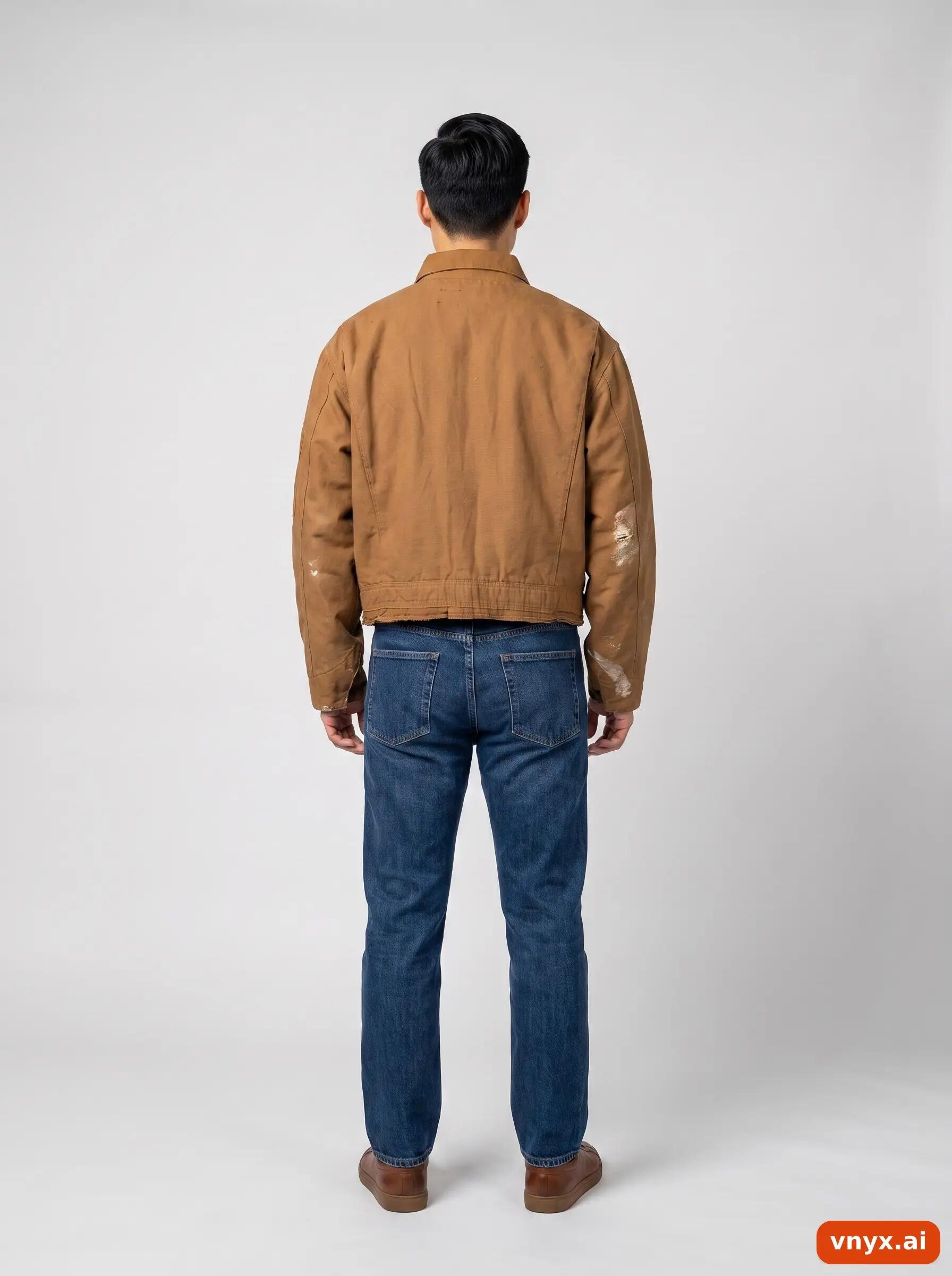 Second Life - Vintage Wrangler Brown Outdoor Jacket Men M 4/6
