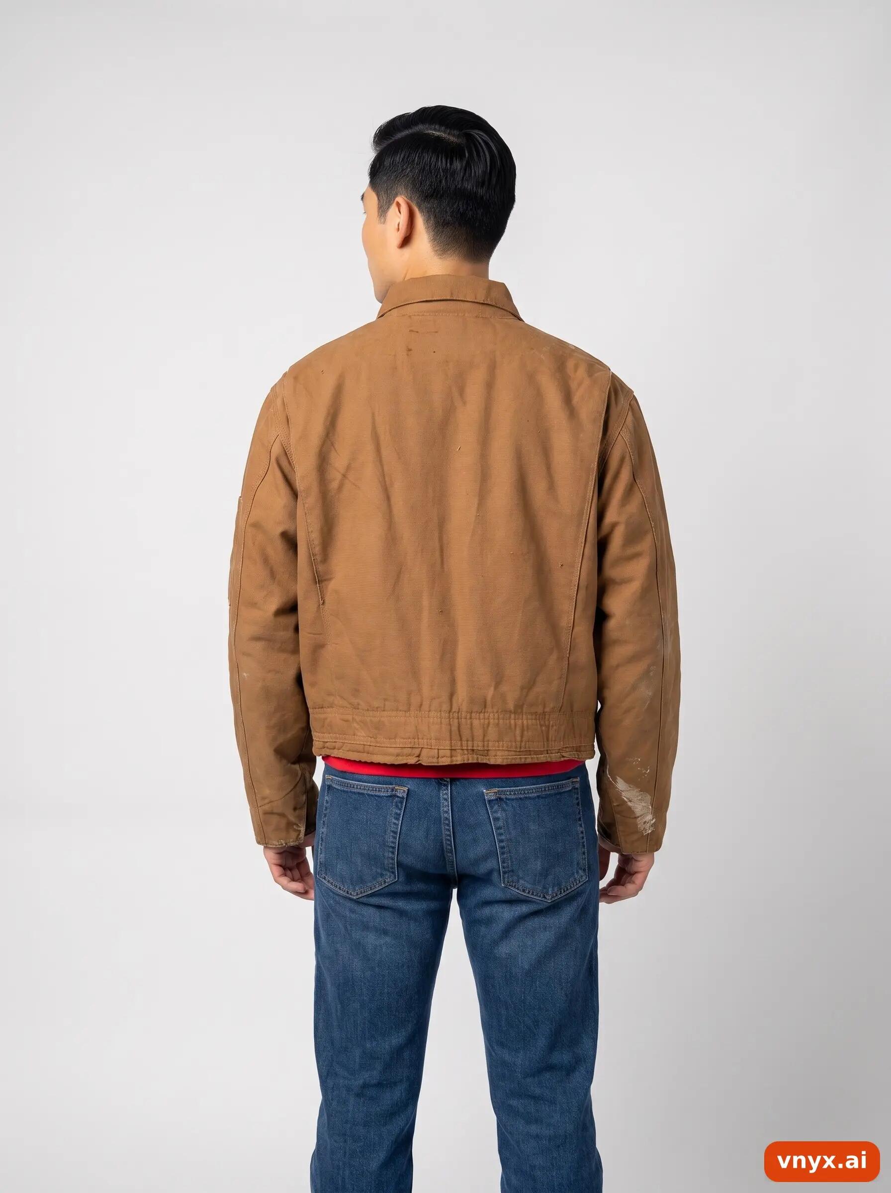 Second Life - Vintage Wrangler Brown Outdoor Jacket Men M 2/6