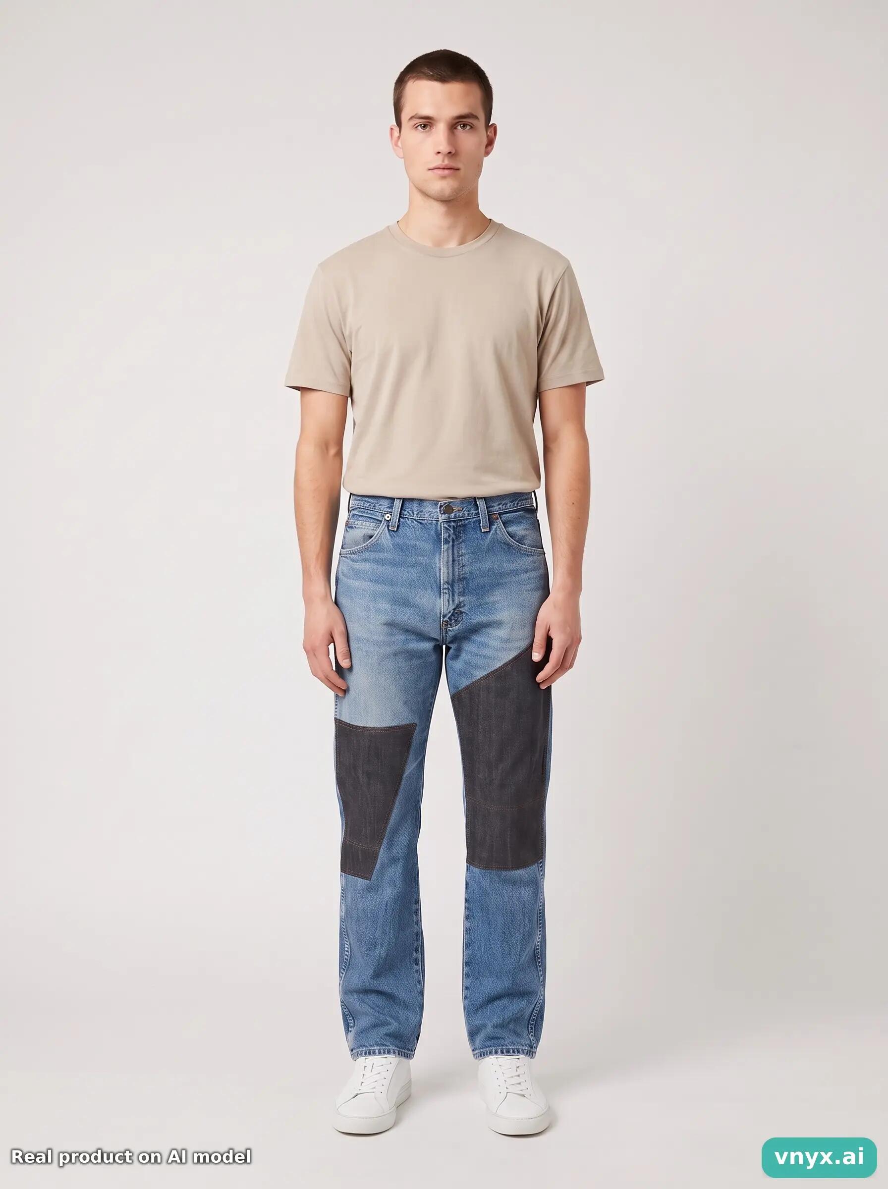 Second Life - Vintage Wrangler Blue Jeans Men W34 L36 6/6
