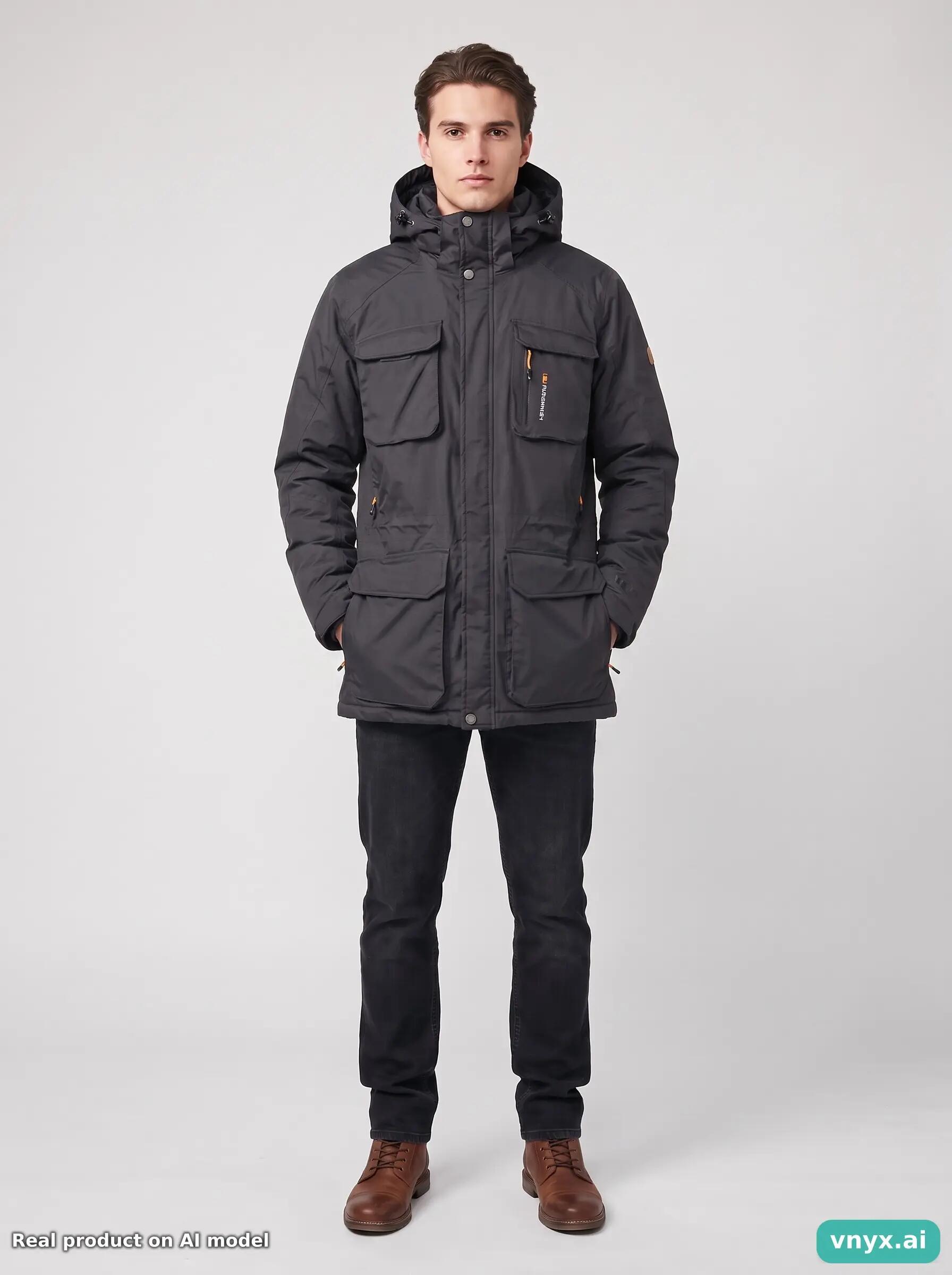 Second Life - Vintage Tenson Black Outdoor Jacket Men M 6/6