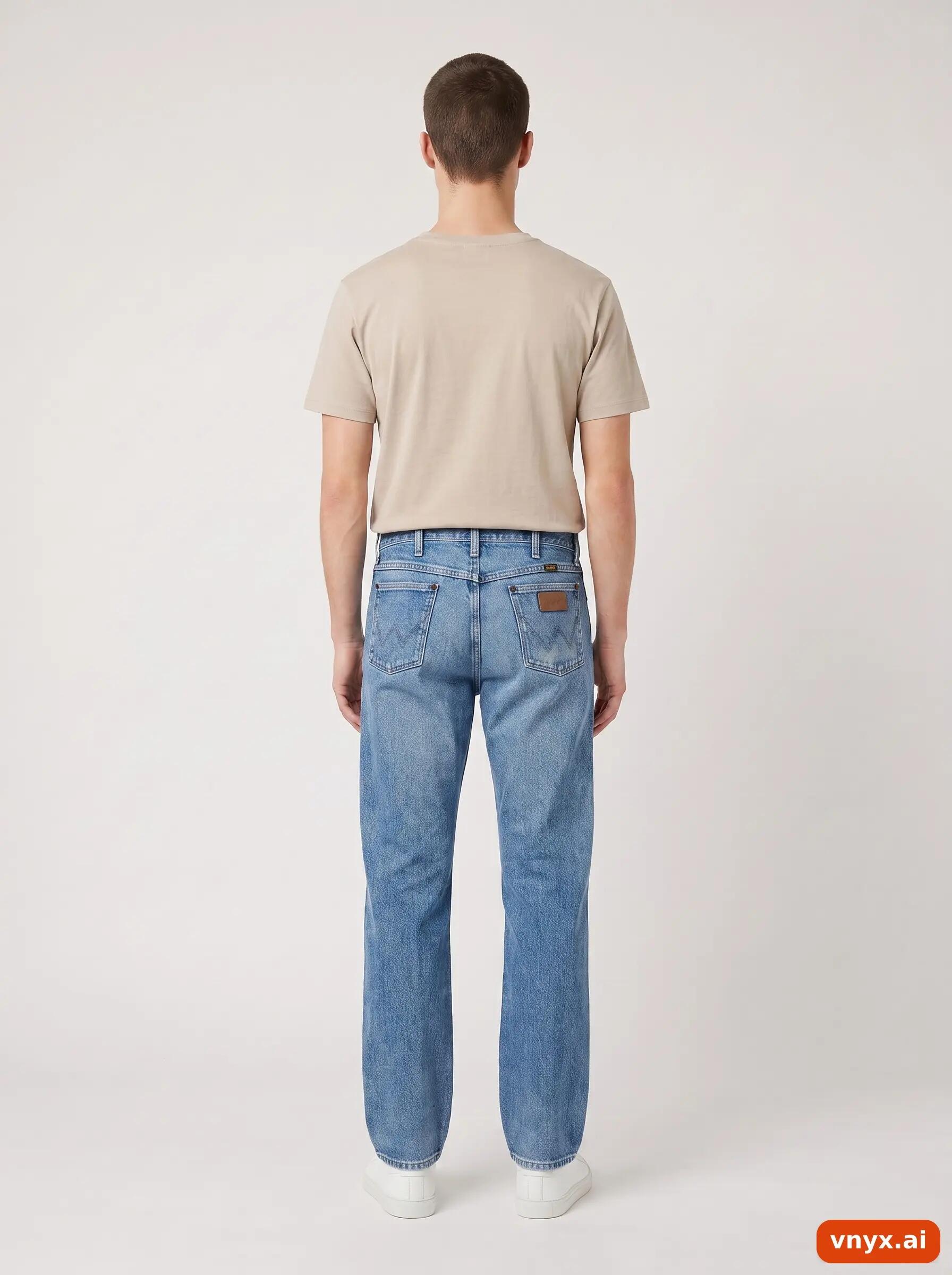 Second Life - Vintage Wrangler Blue Jeans Men W34 L36 4/6