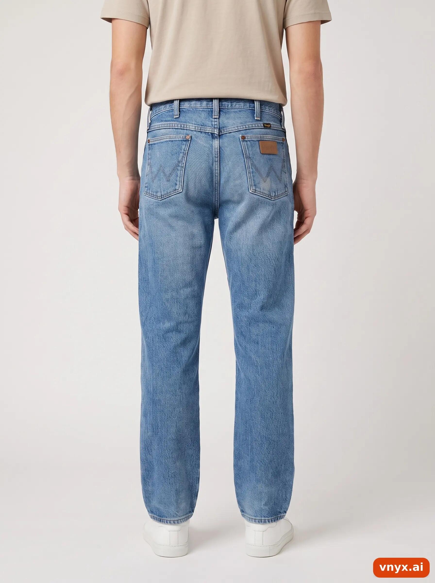 Second Life - Vintage Wrangler Blue Jeans Men W34 L36 2/6
