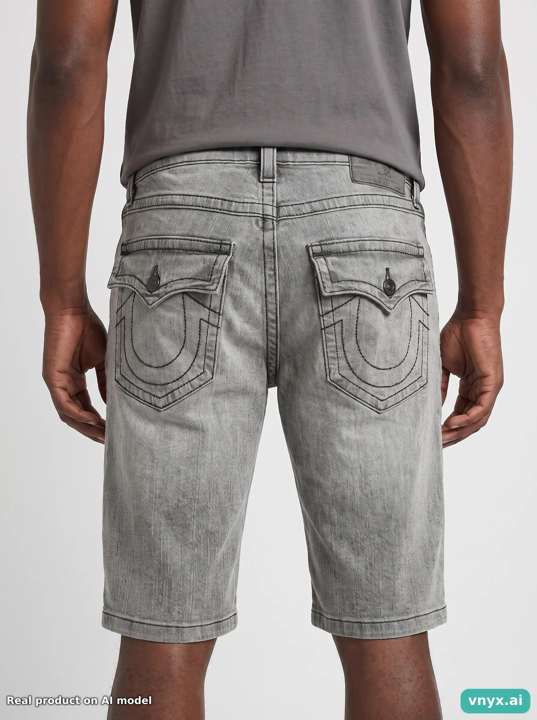 Second Life - Vintage True Religion Grey Shorts Men 5/6