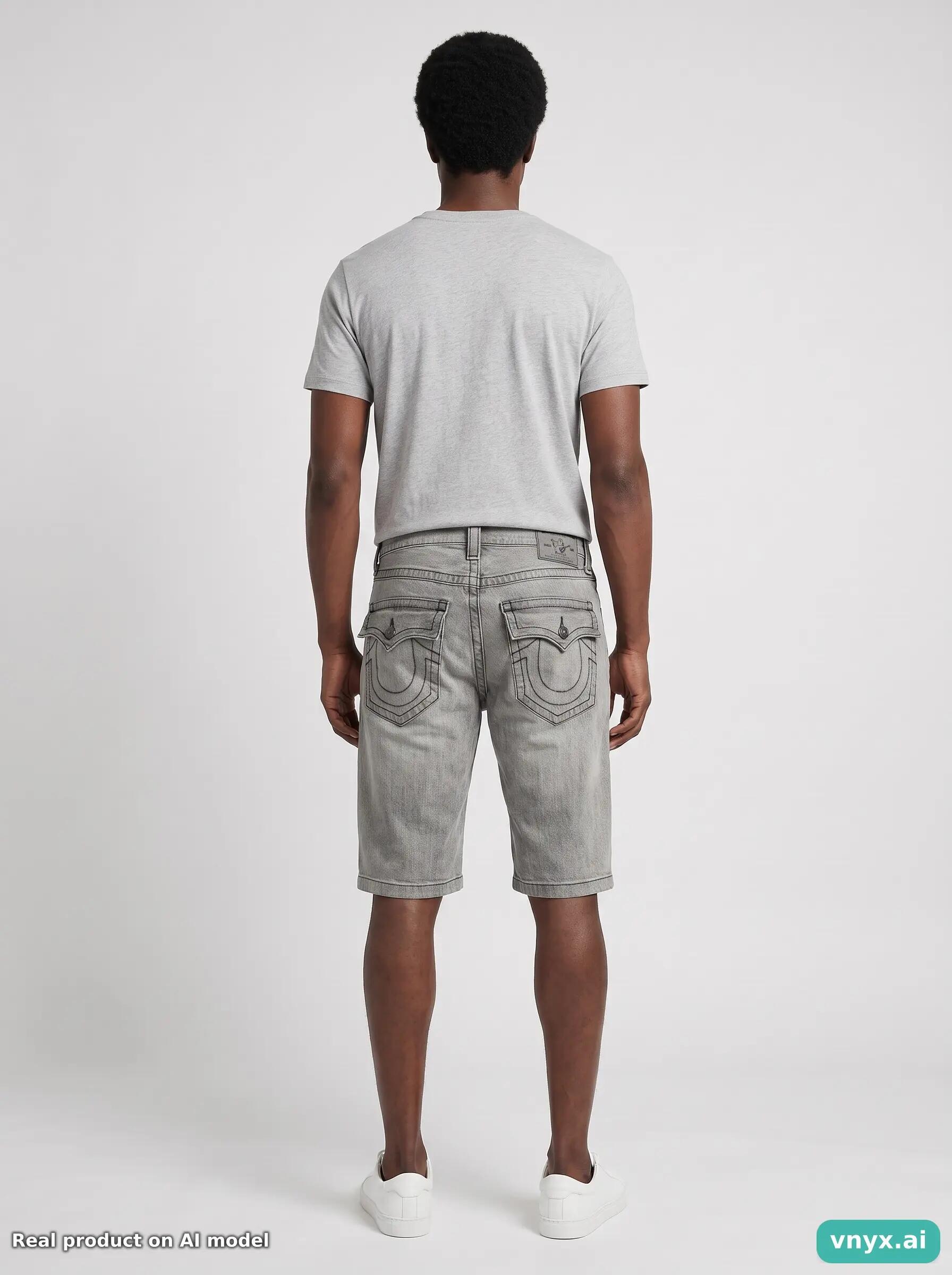 Second Life - Vintage True Religion Grey Shorts Men 4/6