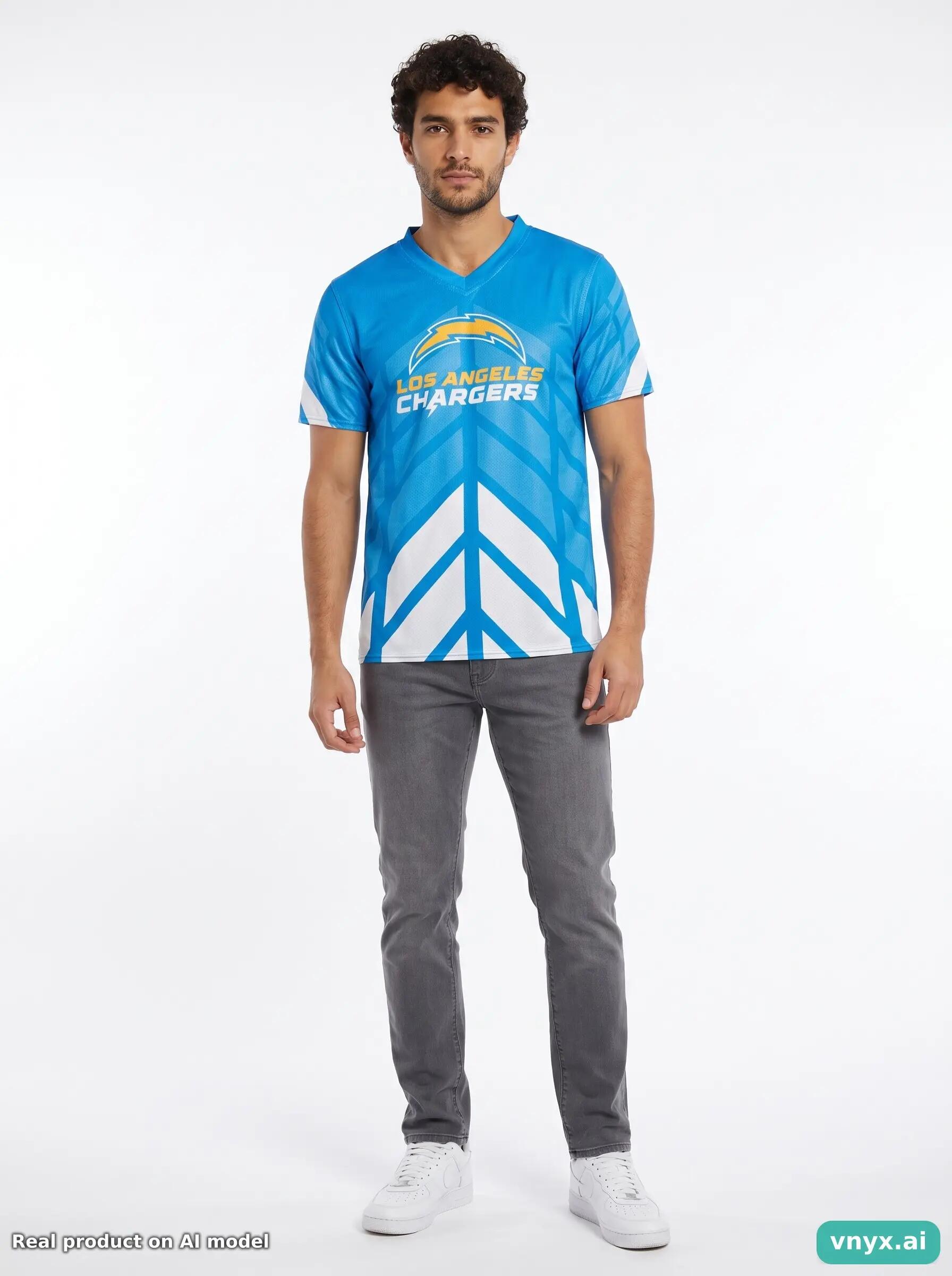 Second Life - Athletic NFL T-Shirt in Blue size S Sports T-shirt 6/6
