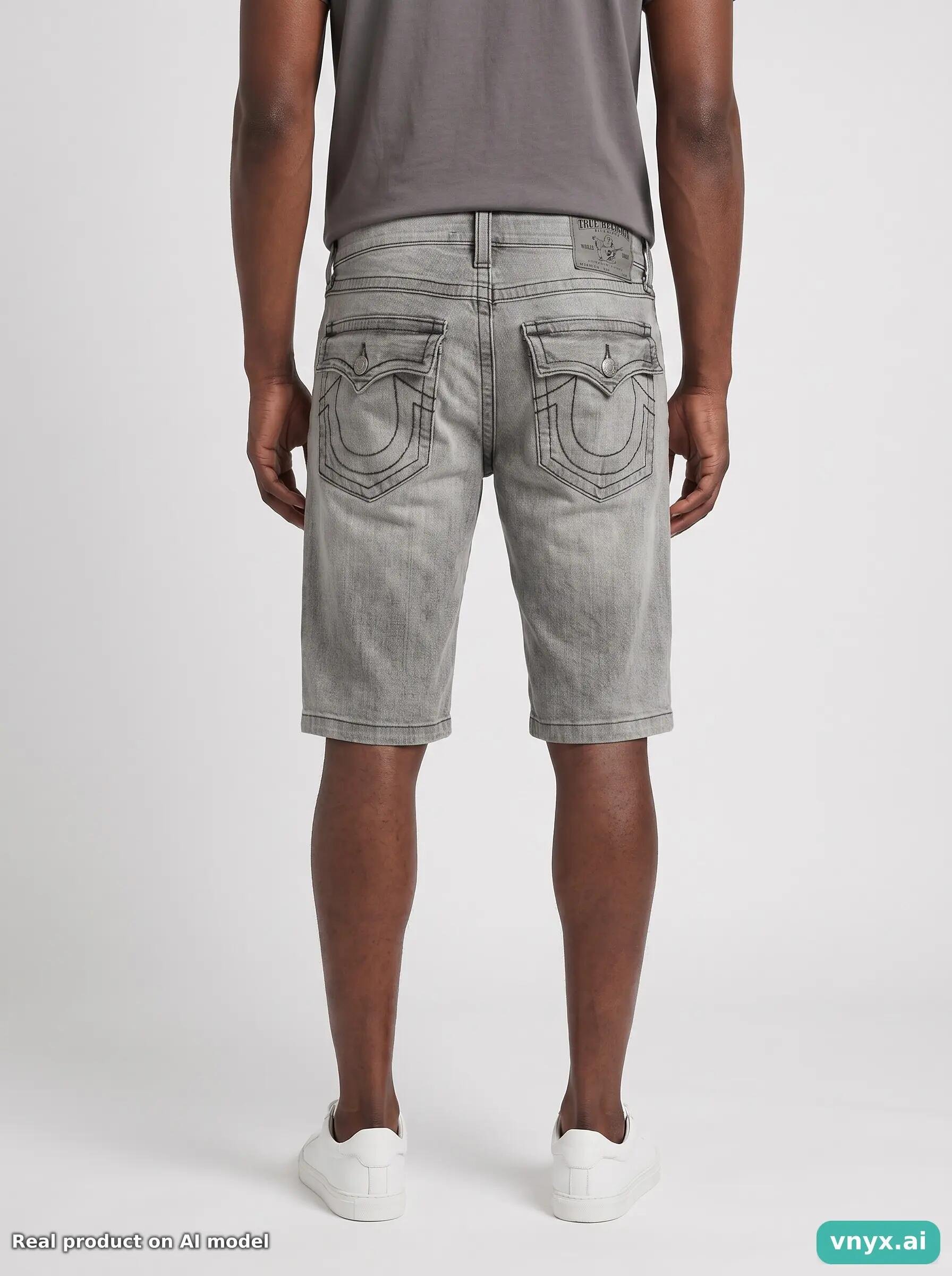 Second Life - Vintage True Religion Grey Shorts Men 2/6