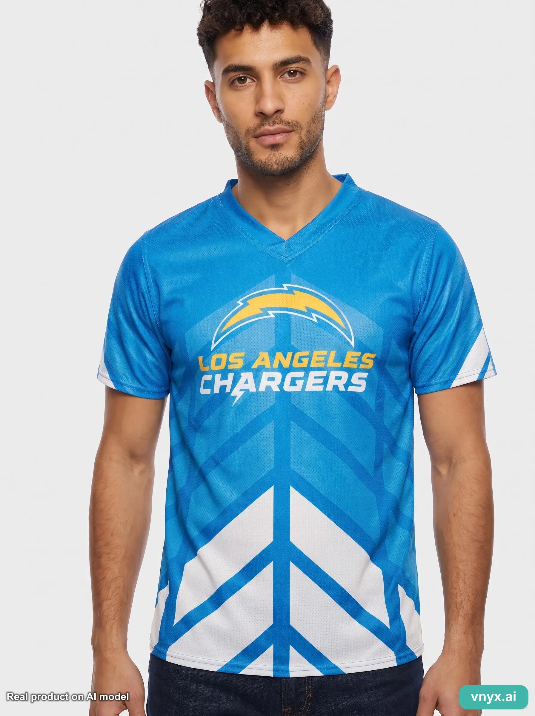 Second Life - Athletic NFL T-Shirt in Blue size S Sports T-shirt 5/6