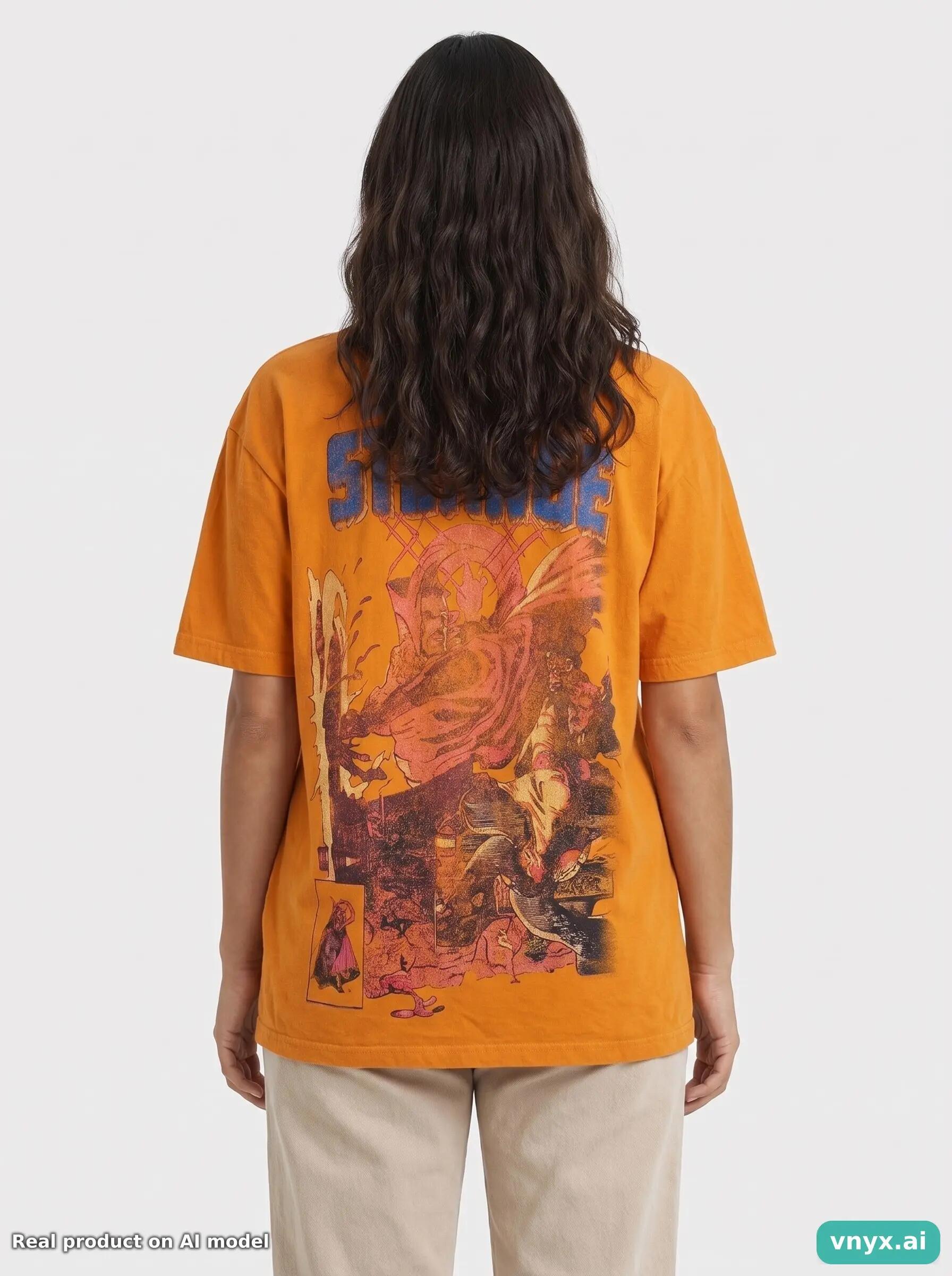 Second Life - Vintage MARVEL Bright Orange T-Shirt Women XXL 5/6